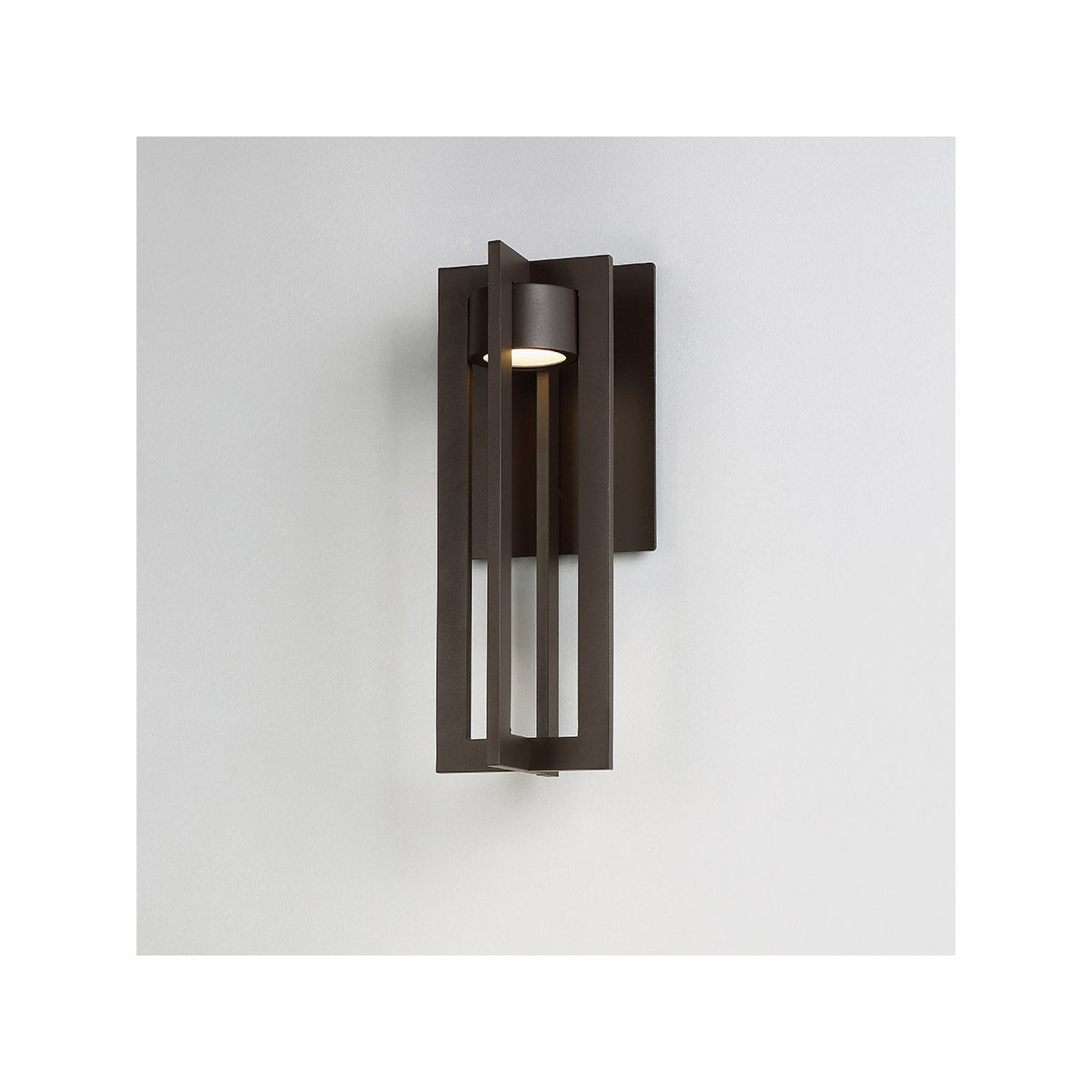 Chamber 16 in. LED Outdoor Wall Sconce 3000K Bronze Finish - Bees Lighting