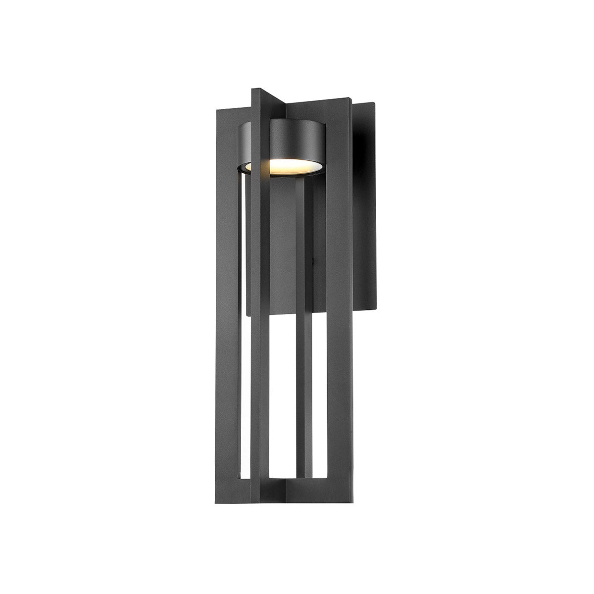 Chamber 20 in. LED Outdoor Wall Sconce 3000K Black Finish - Bees Lighting