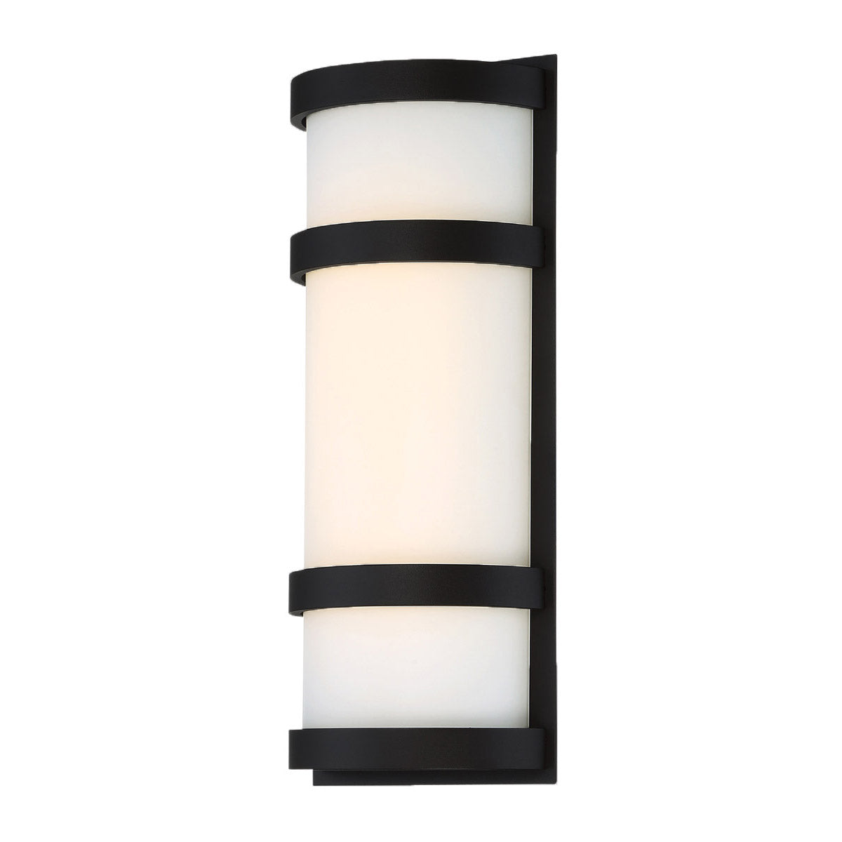 Latitude 14 In. LED Outdoor Wall Sconce 3000K Black Finish - Bees Lighting