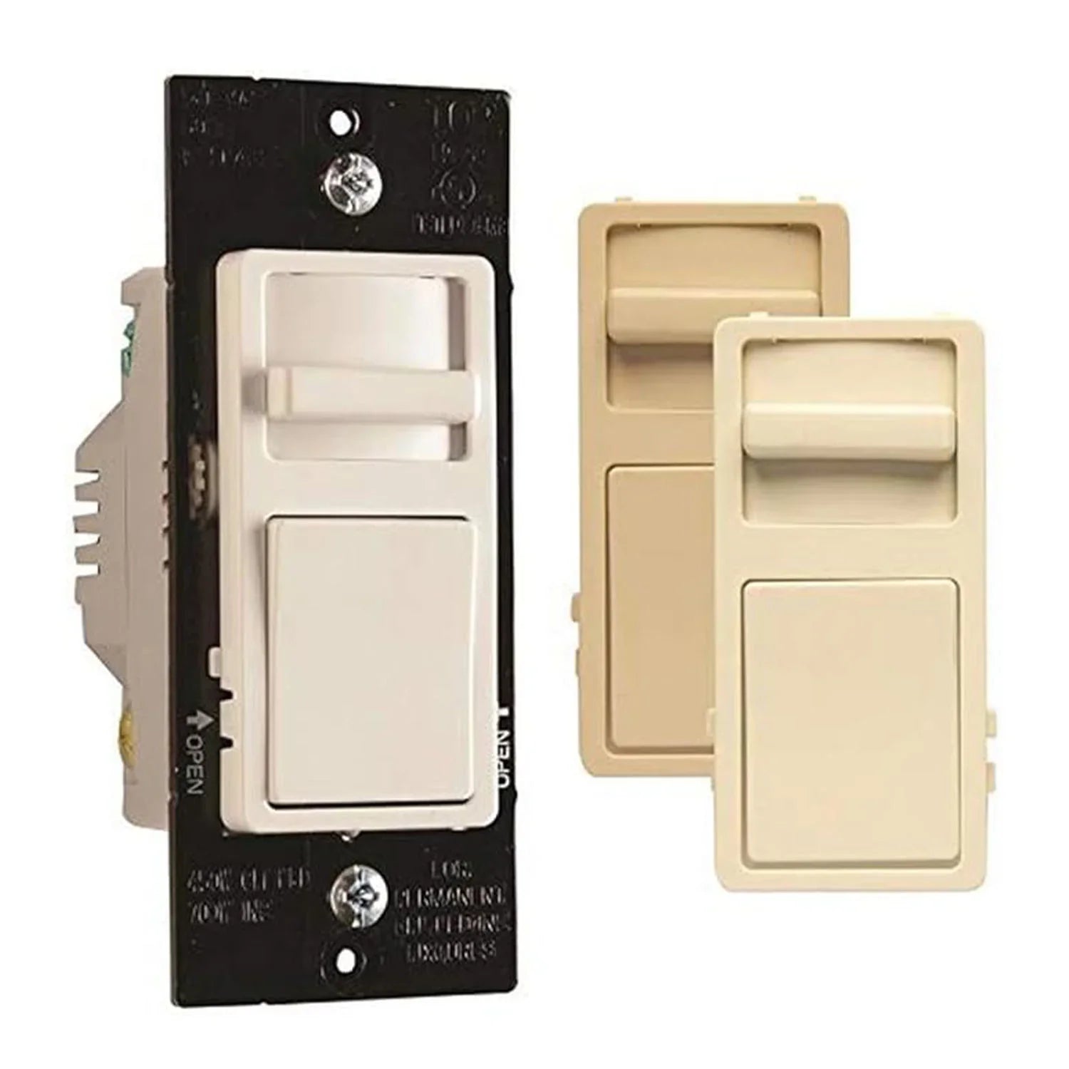 Wide Slide LED Dimmer Switch, 450-Watt LED, Single Pole/3-Way, Tri-Color - Bees Lighting