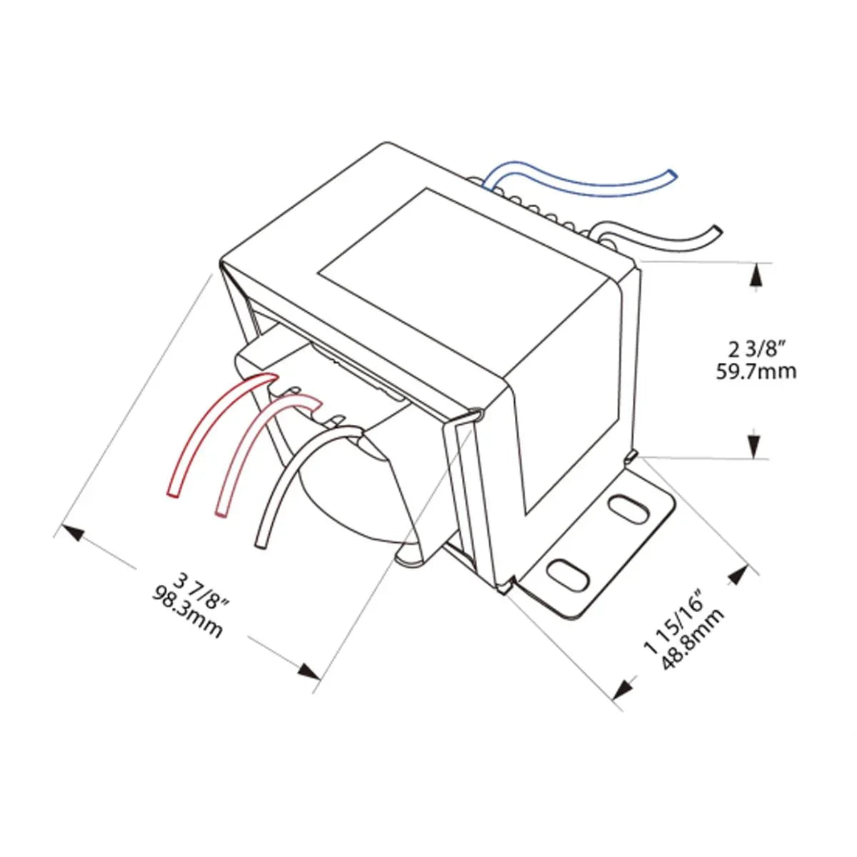 480V to 277V Step Down Transformer, 200 Watts - Bees Lighting