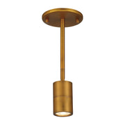 Cafe Dual Mount 4" LED Wall/Ceiling Spotlight, Antique Brushed Brass Finish
