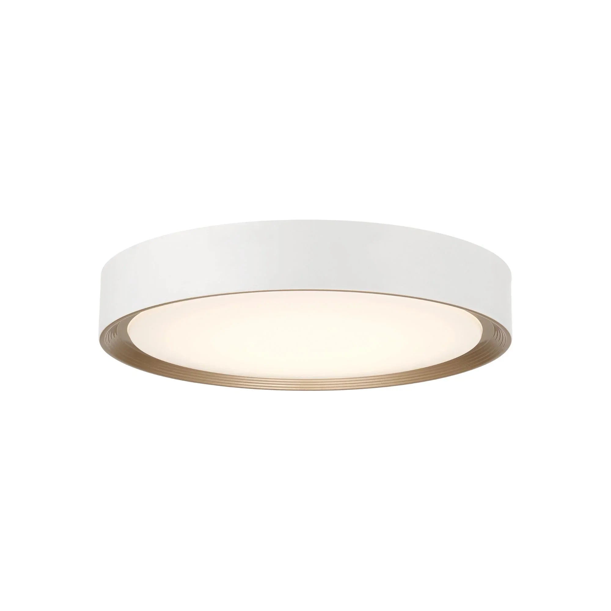 Malaga Color Selectable 16" LED Flush Mount, Matte White Finish