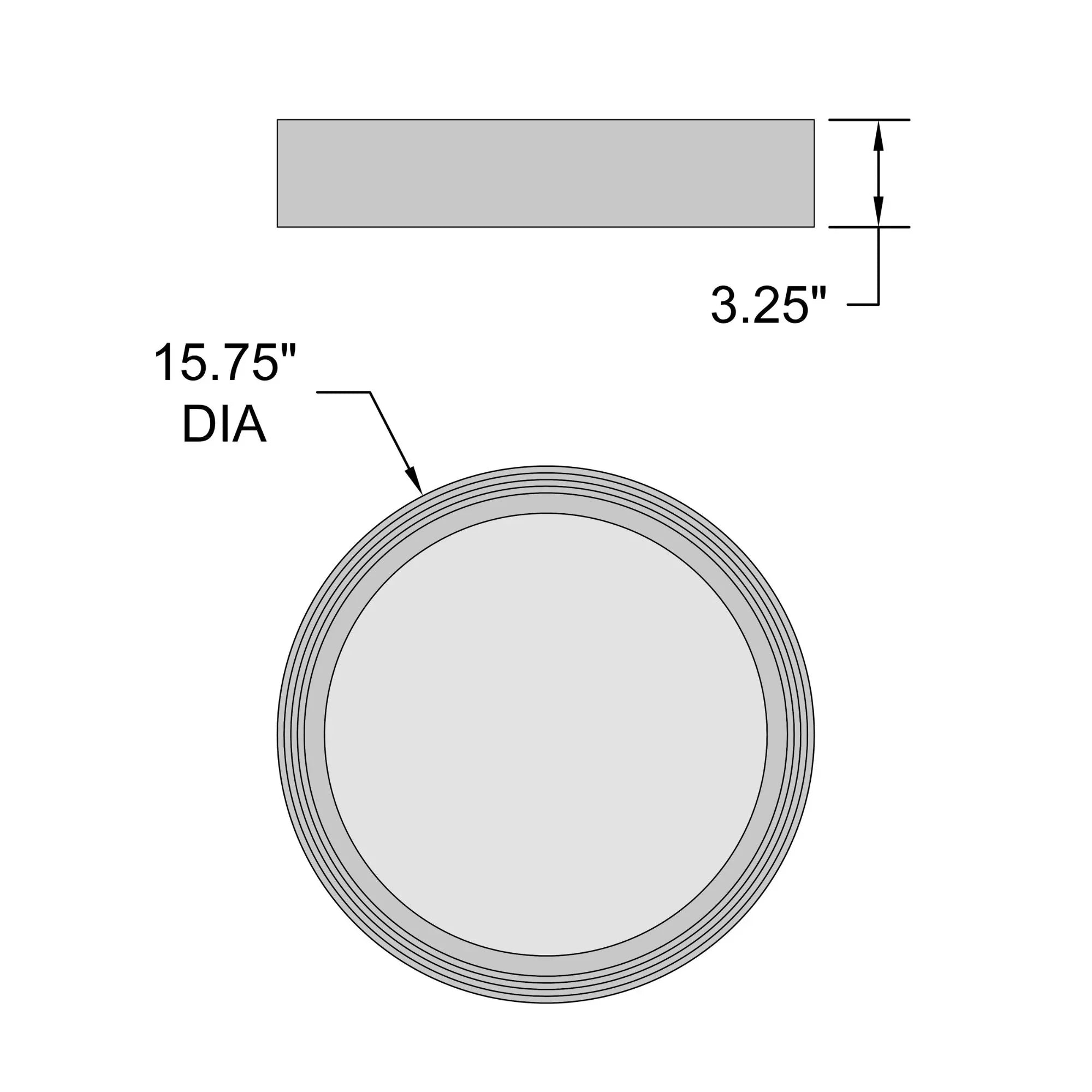 Malaga Color Selectable 16" LED Flush Mount, Matte White Finish