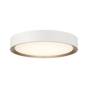 Malaga Color Selectable 20" LED Flush Mount, Matte White Finish