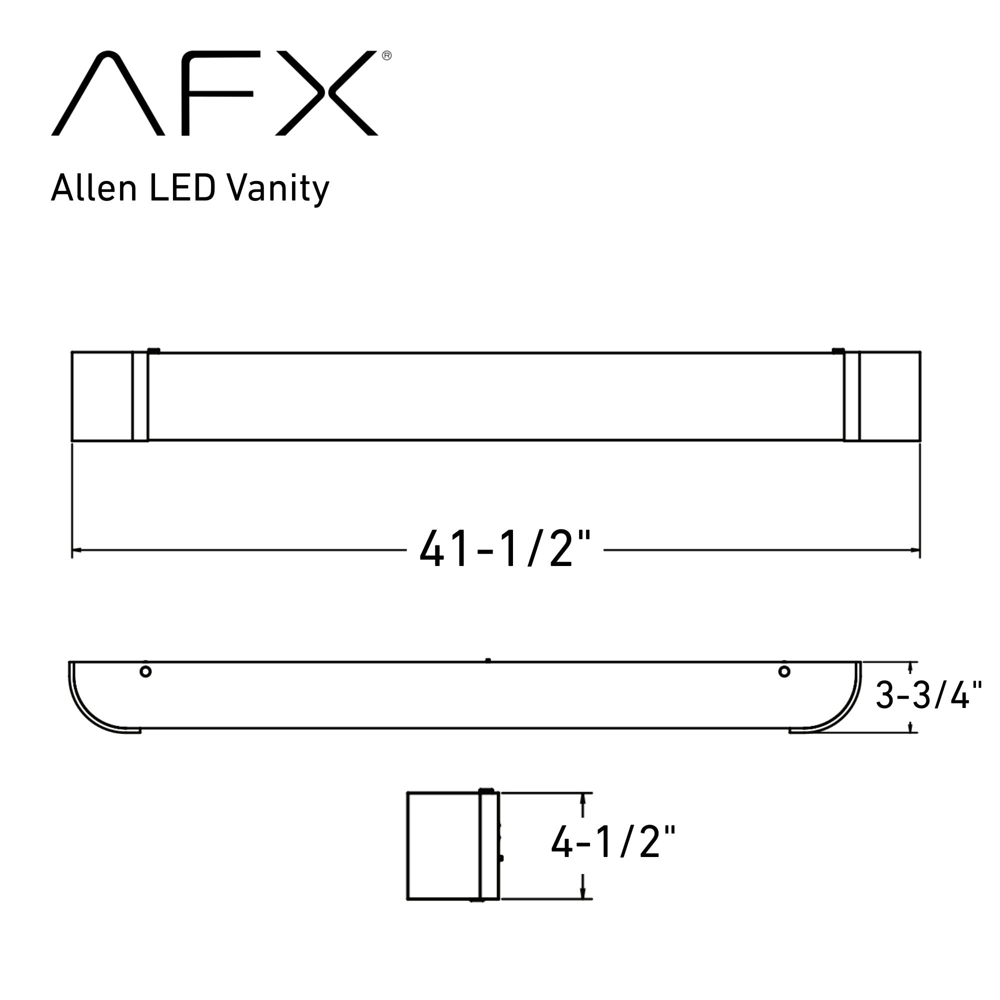 Allen 42 in. LED Bath Bar Oil Rubbed Bronze finish - Bees Lighting
