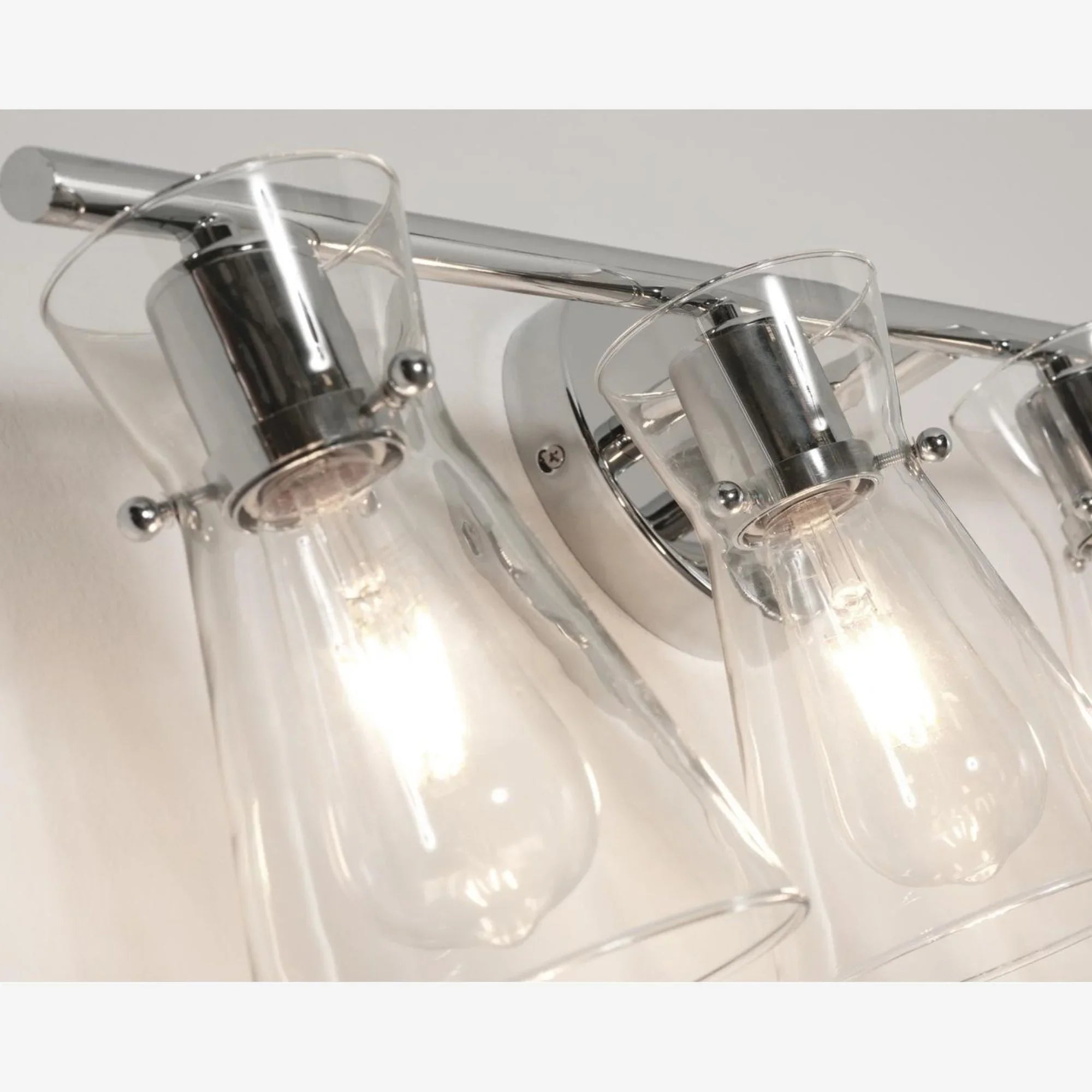 Amanda 22" 3-Light Vanity, Polished Chrome Finish - Bees Lighting