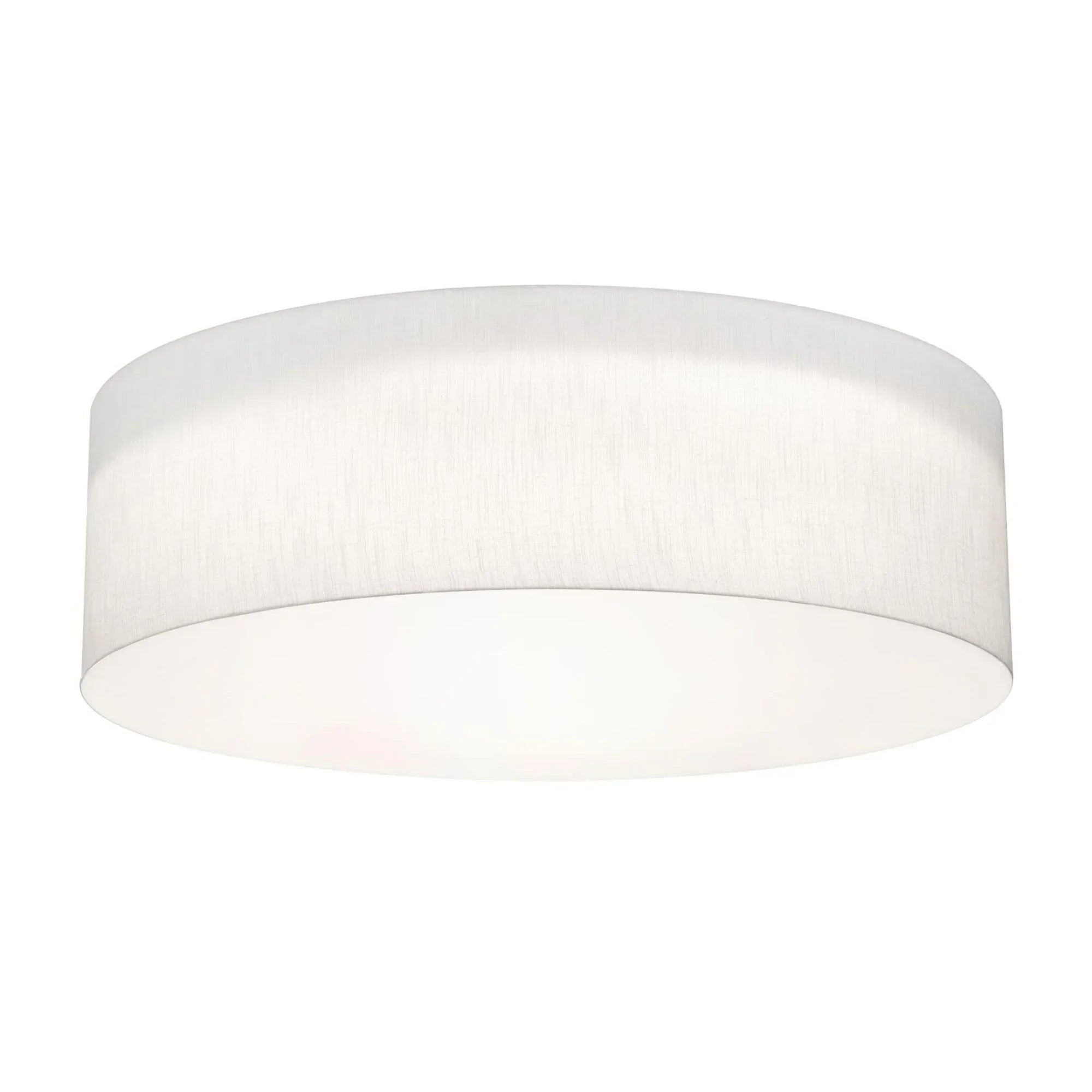 Anton 30" 4-Light Flush Mount, Linen White Finish