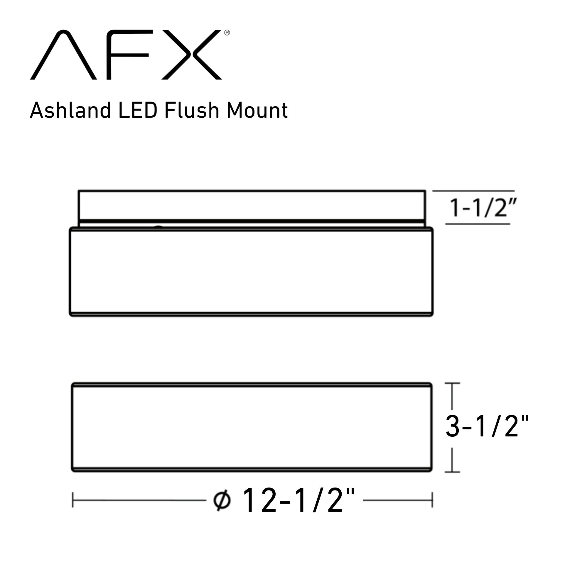 Ashland 13" LED Flush Mount with Grey Linen Fabric Shade - Bees Lighting