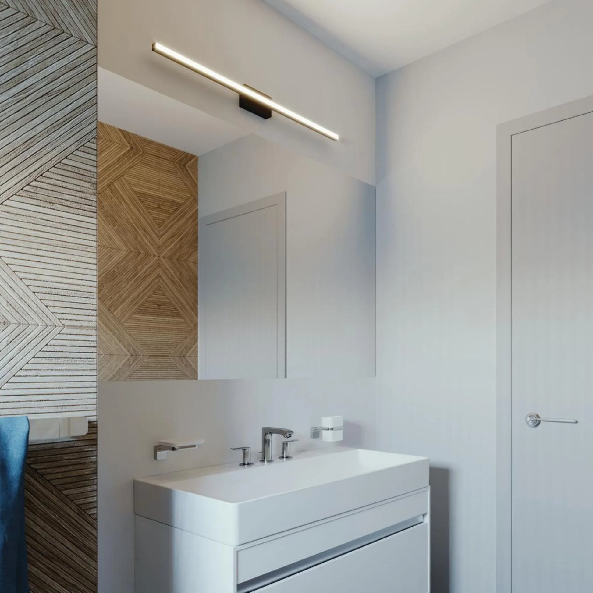 Barlow 18" LED Vanity, Polished Chrome Finish - Bees Lighting