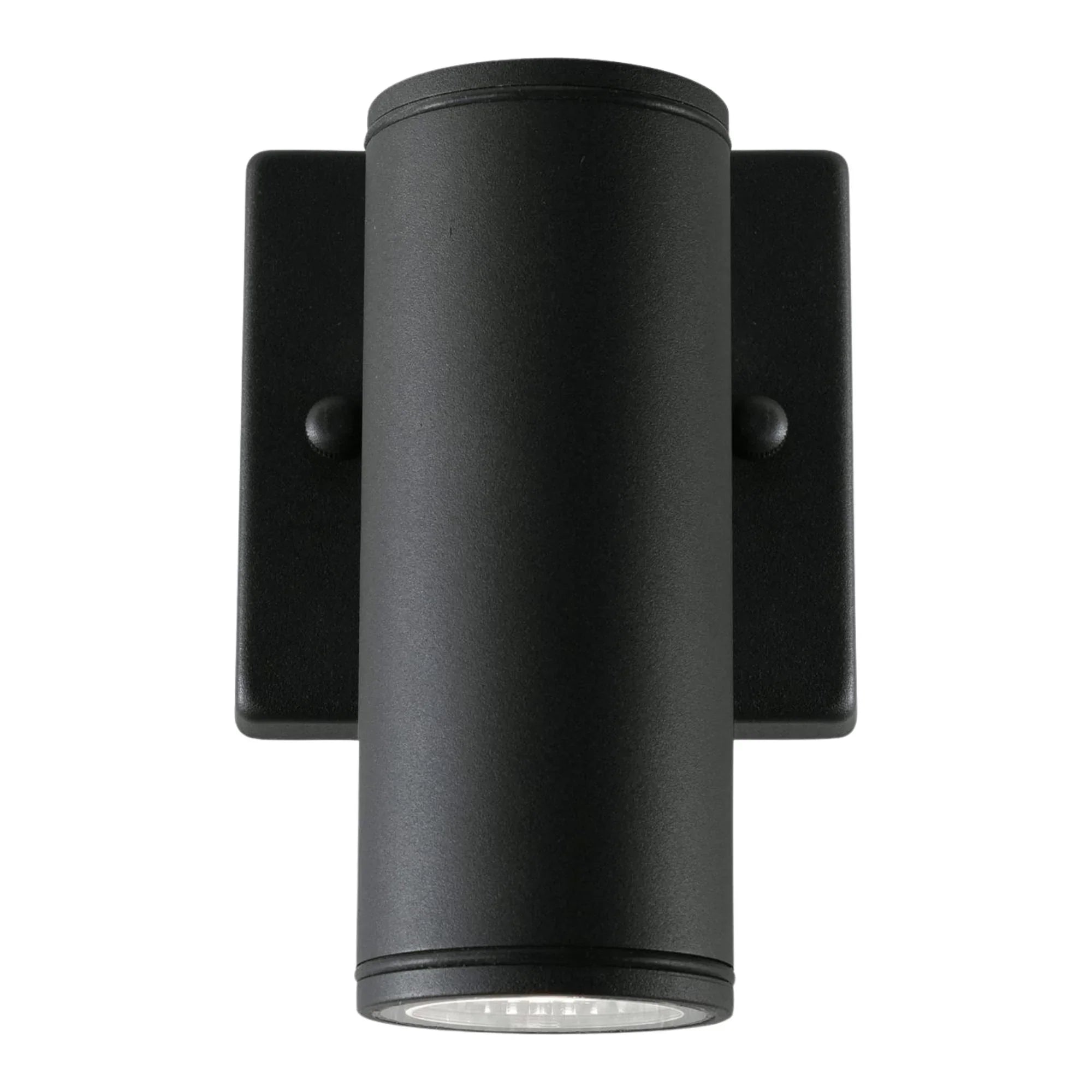 LED Outdoor Cylinder Wall Light, 10W, 600lm, Selectable CCT, 120-277V, Black - Bees Lighting