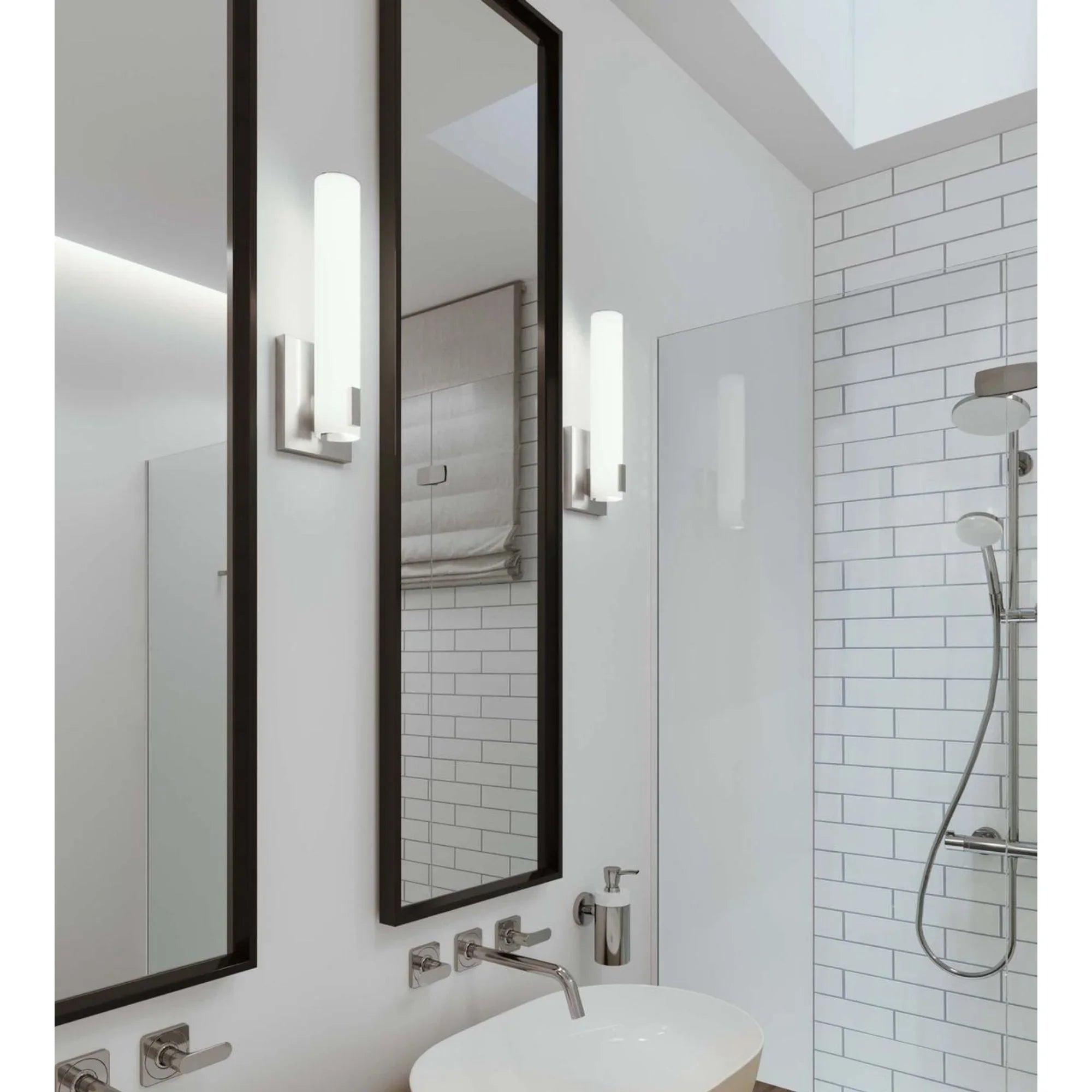 Bowen 14" LED Wall Sconce, Satin Nickel Finish - Bees Lighting