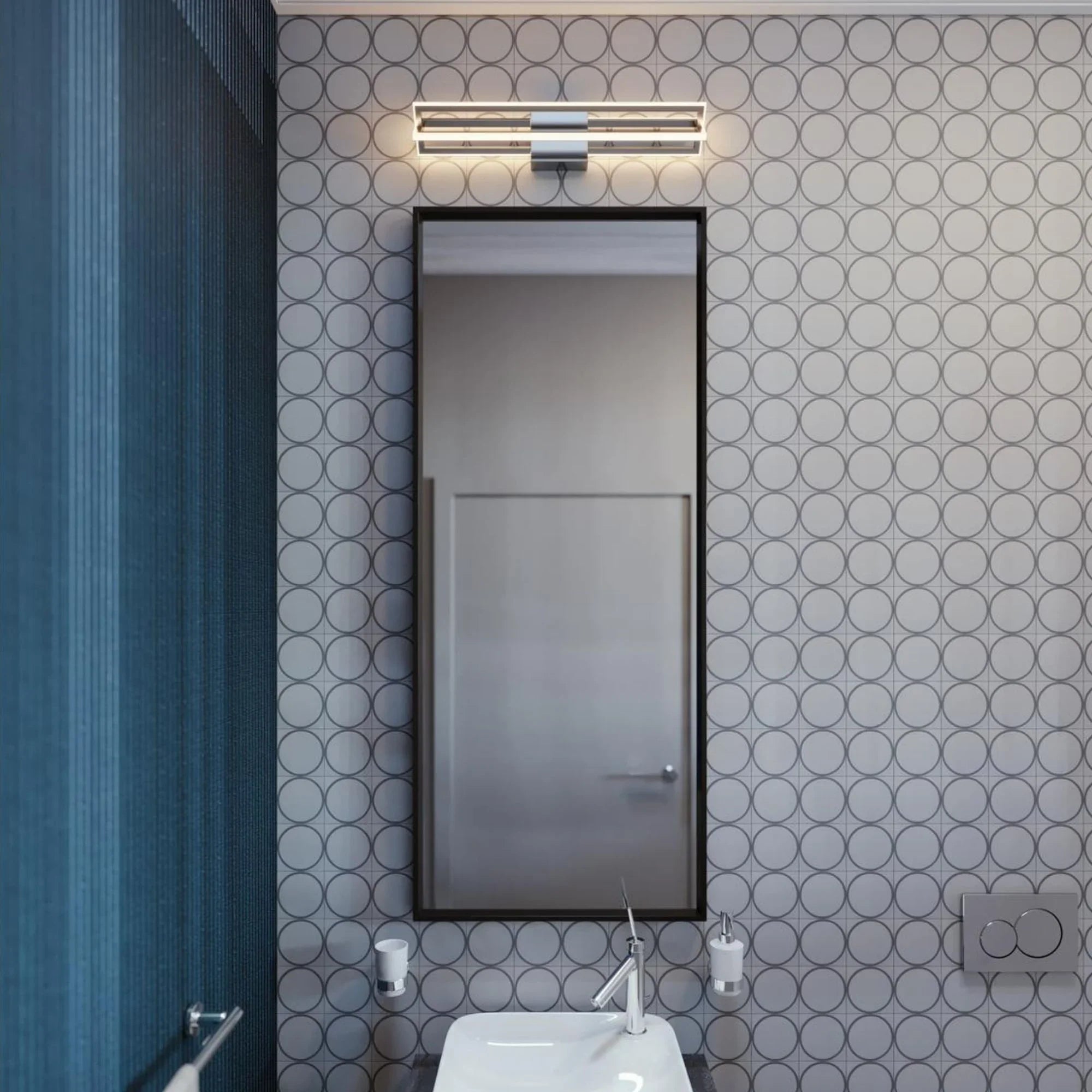 Cass 24" LED Vanity, Satin Nickel Finish - Bees Lighting