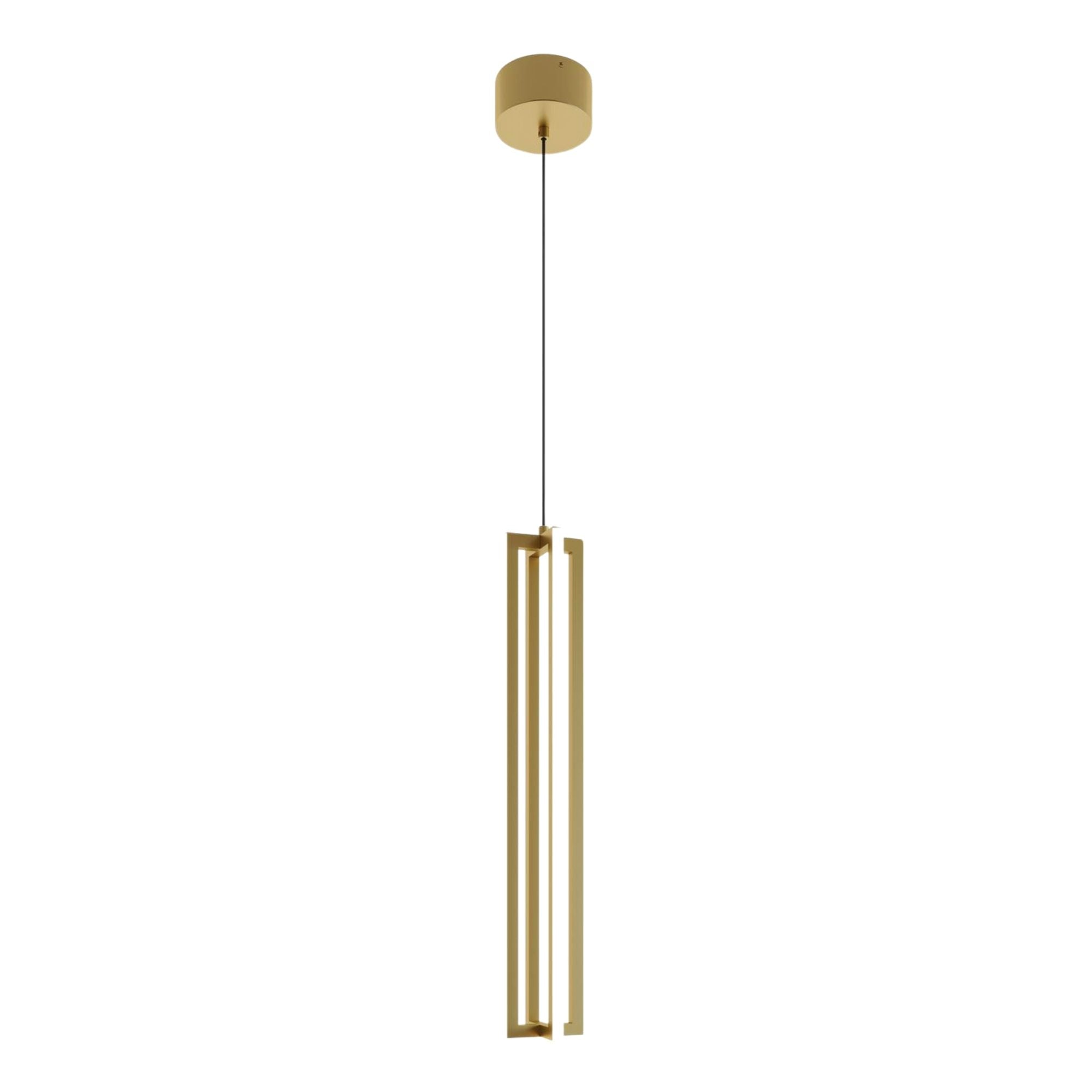 Cass 24 in. Single LED Pendant Light Gold finish - Bees Lighting