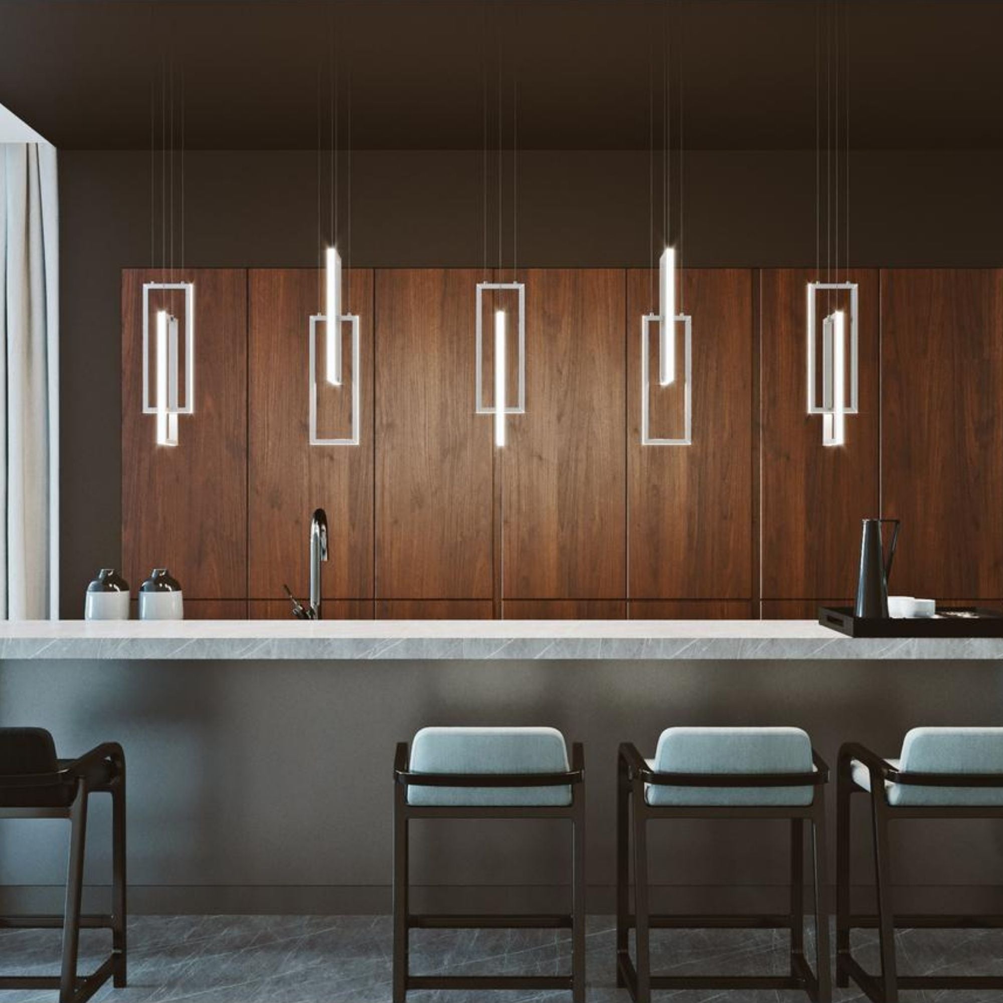 Cole 6 in. LED Pendant Light Black finish - Bees Lighting