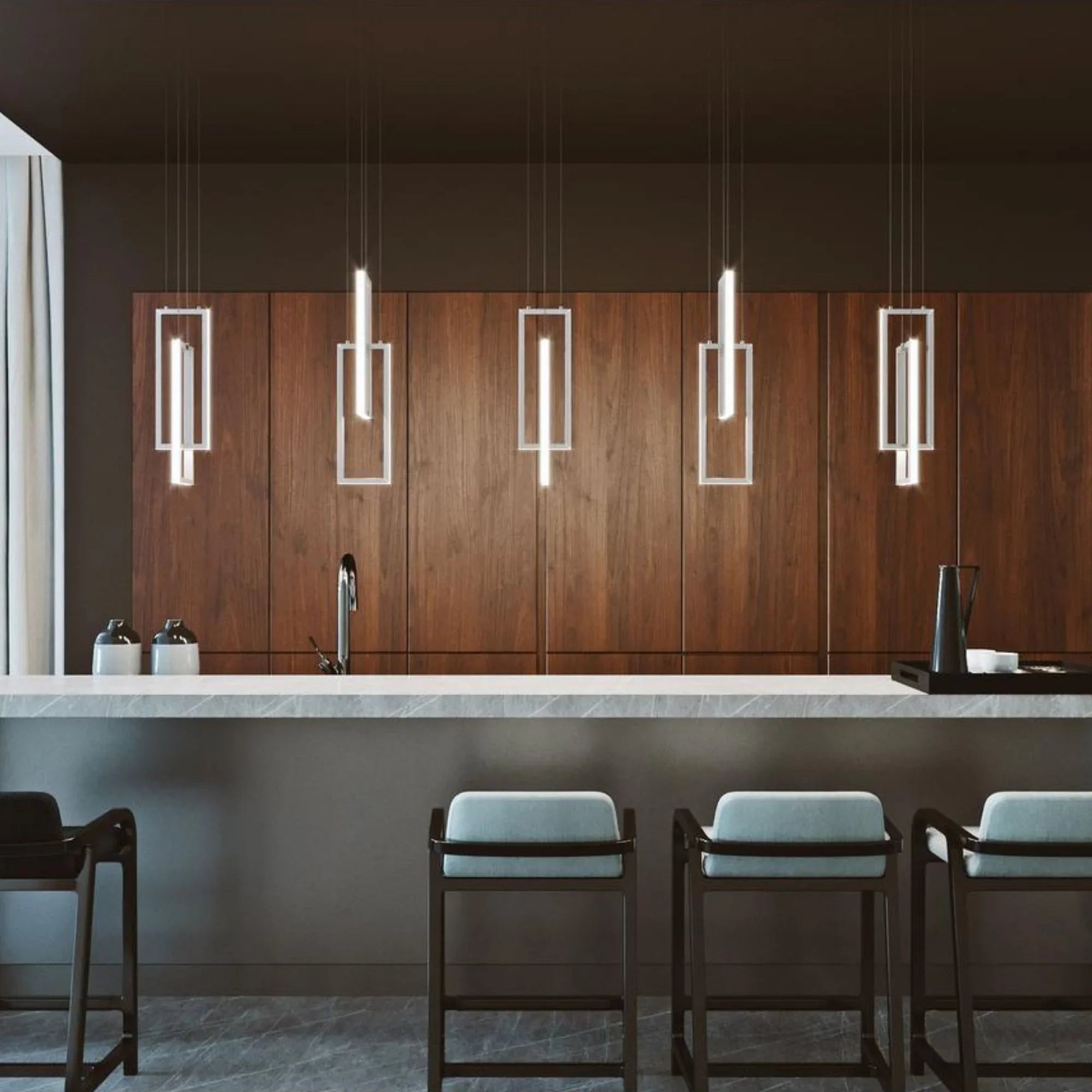 Cole 6" LED Mini Pendant, Satin Nickel Finish - Bees Lighting