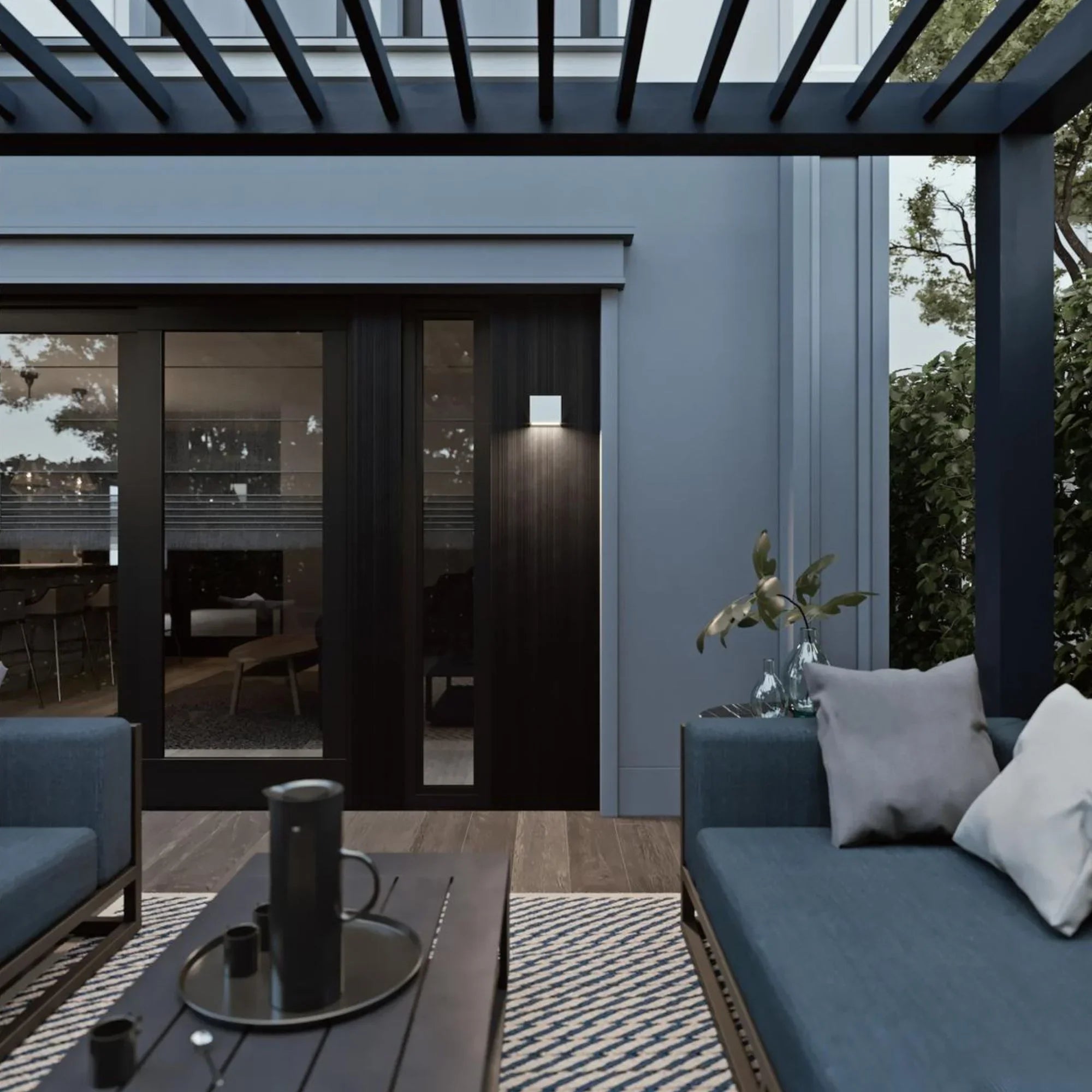 Dakota 5" LED Outdoor Wall Sconce, White Finish - Bees Lighting