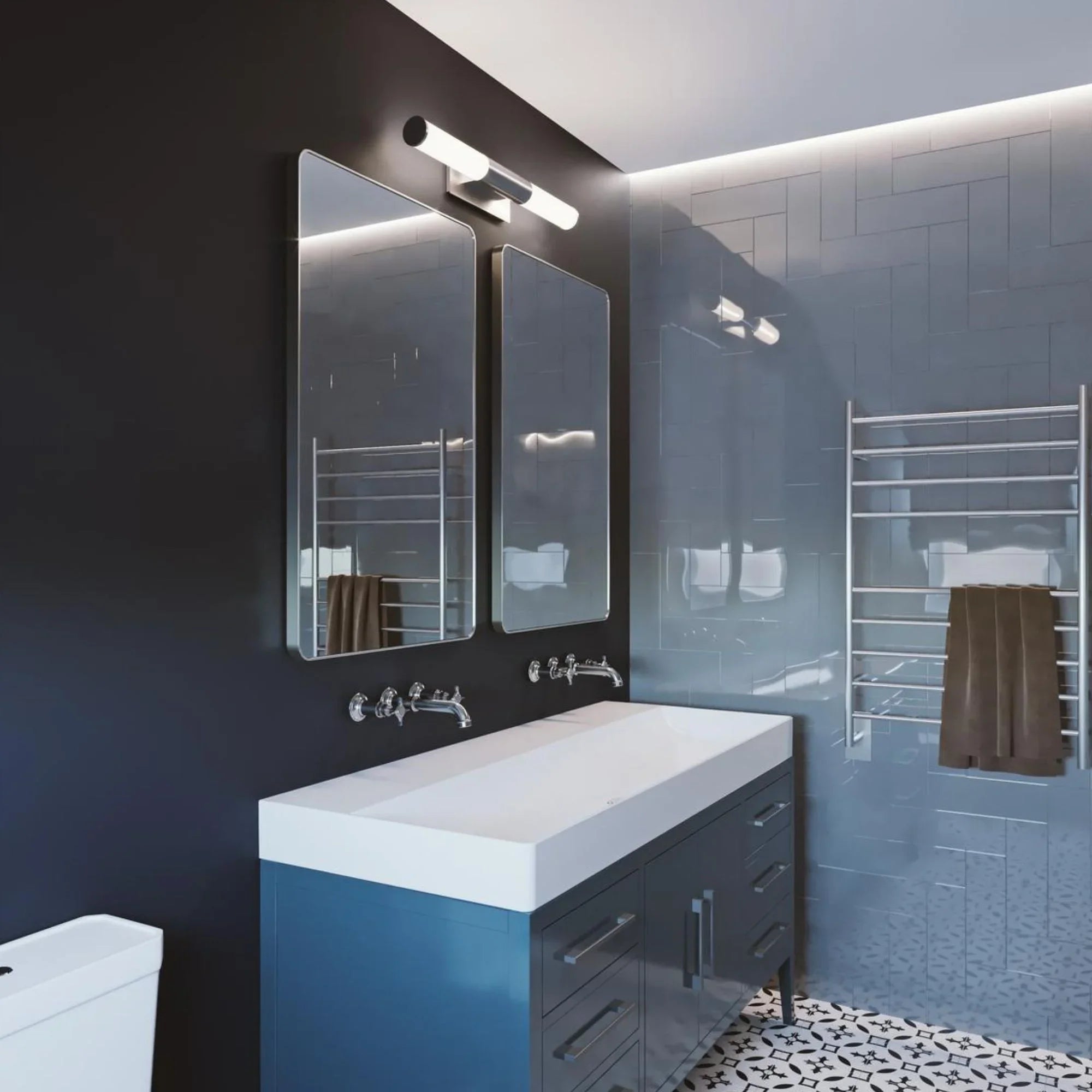 Dax 36" LED Vanity, Black Finish - Bees Lighting