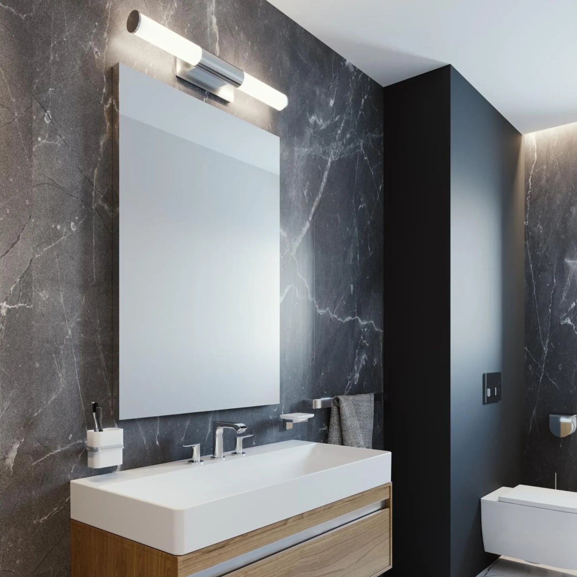 Dax 36" LED Vanity, Satin Brass Finish - Bees Lighting