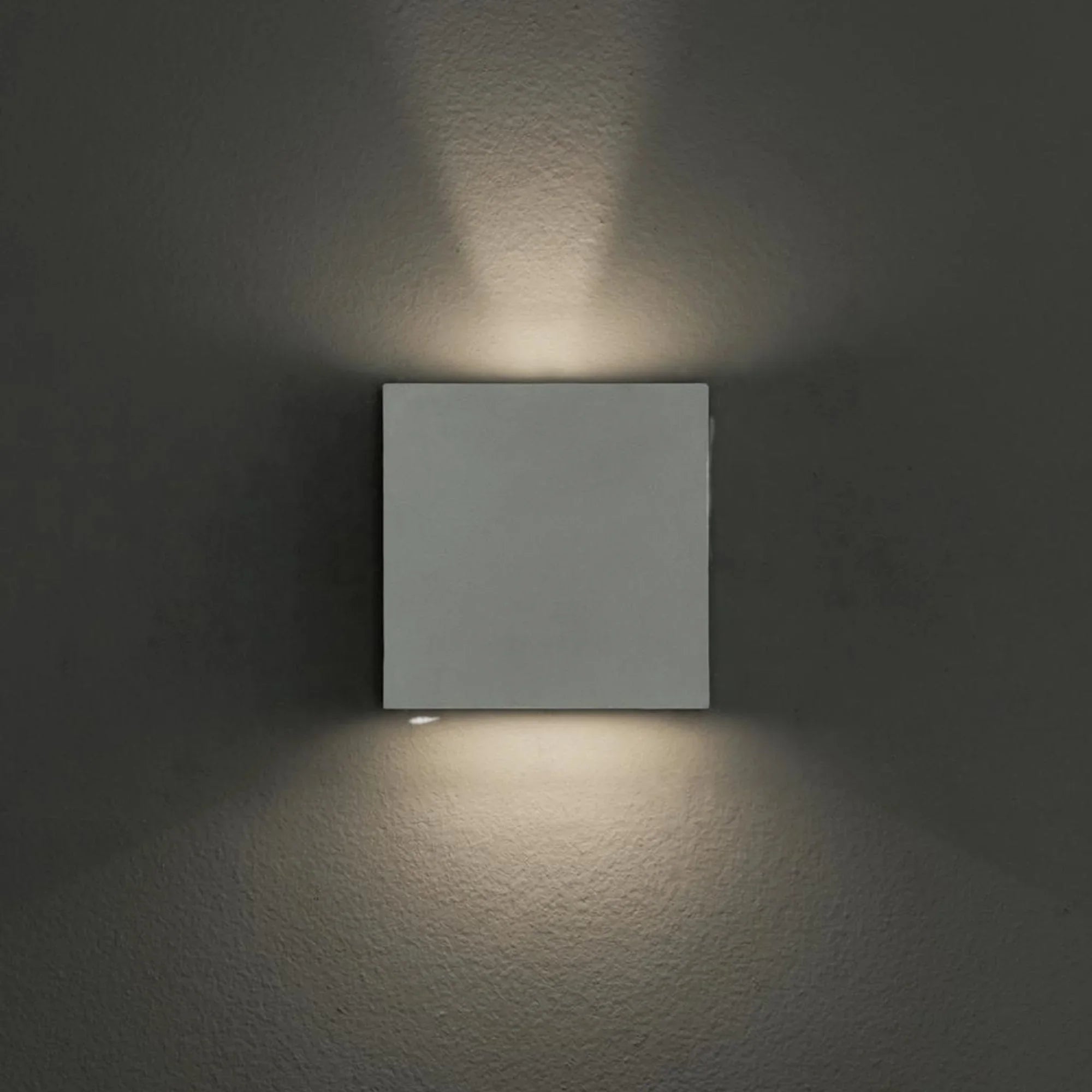 Dexter 6" 2-Light LED Outdoor Wall Sconce, White Finish - Bees Lighting