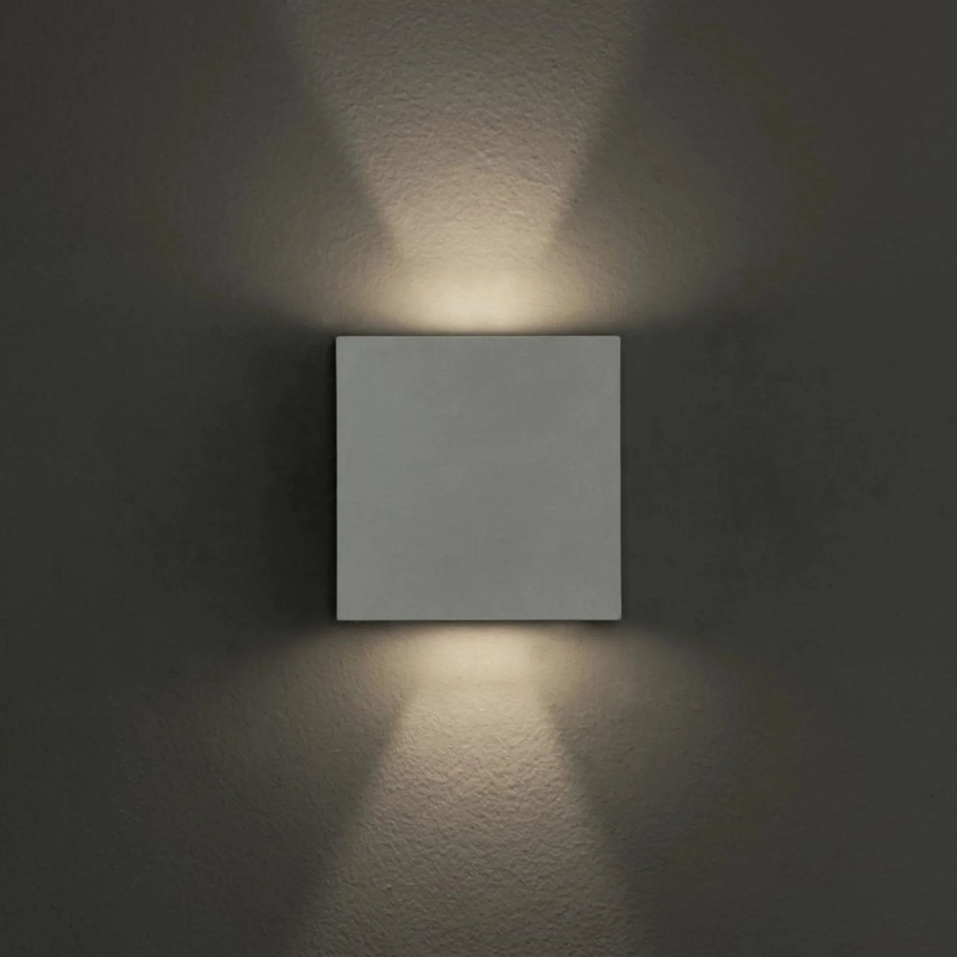 Dexter 6" 2-Light LED Outdoor Wall Sconce, White Finish - Bees Lighting