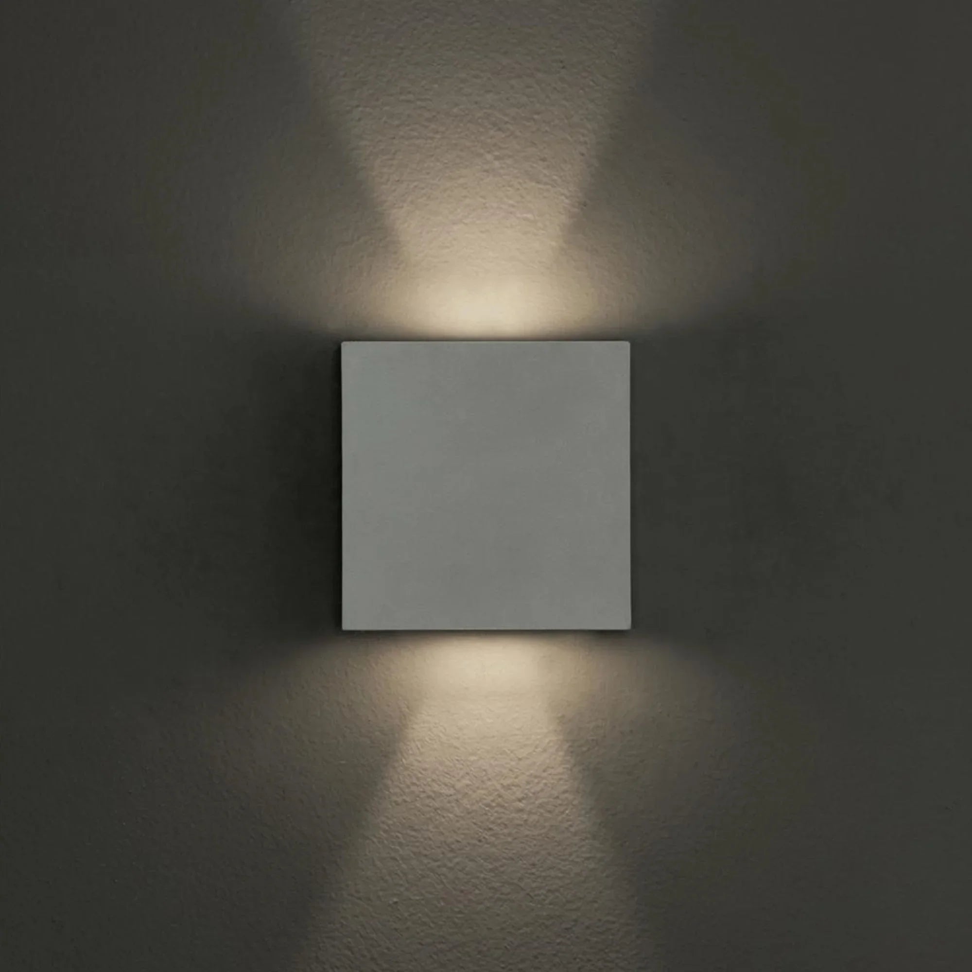 Dexter 6" 2-Light LED Outdoor Wall Sconce, White Finish - Bees Lighting