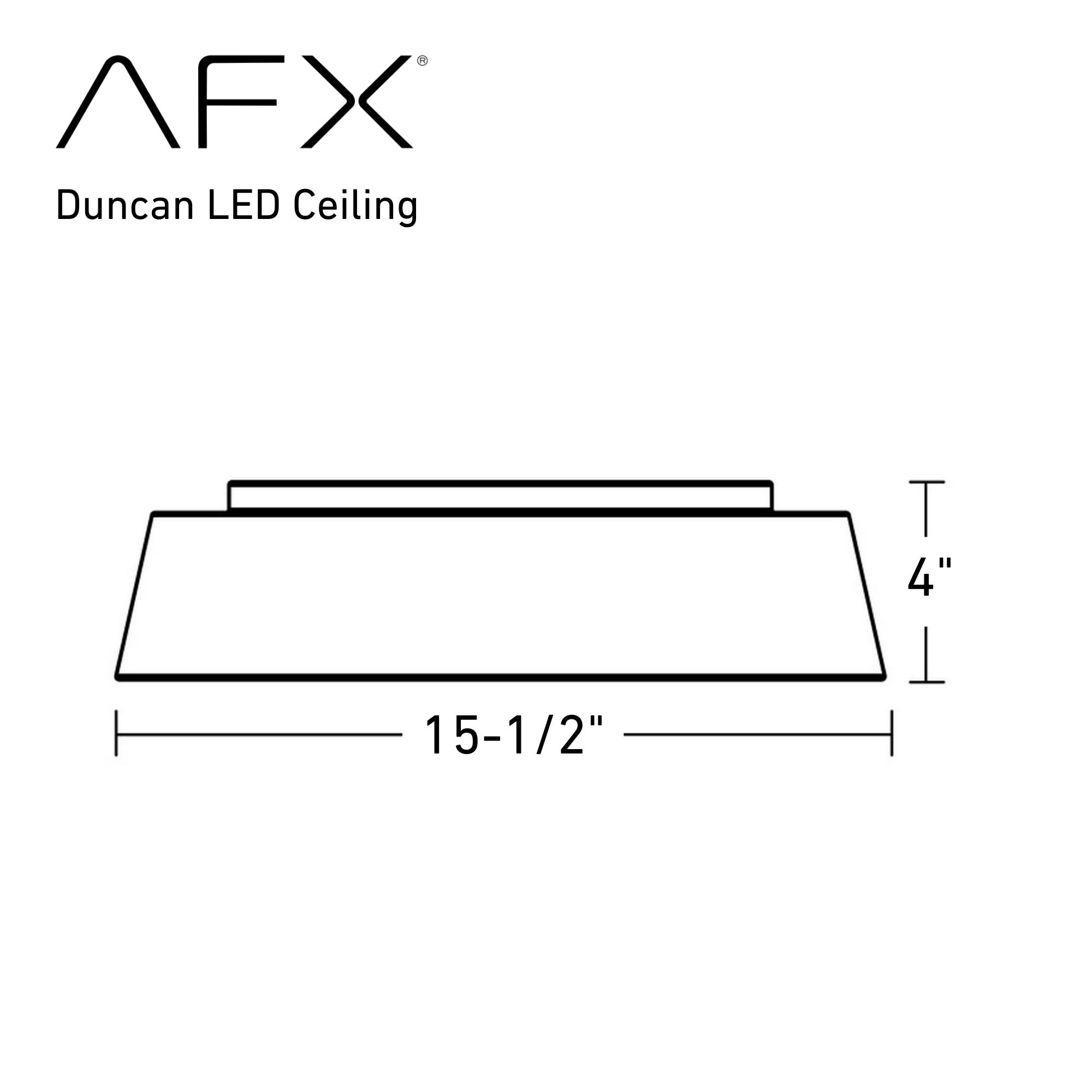Duncan 15 Inch LED Flush Mount Light, Selectable CCT, 120V, Black & Gold Finish - Bees Lighting