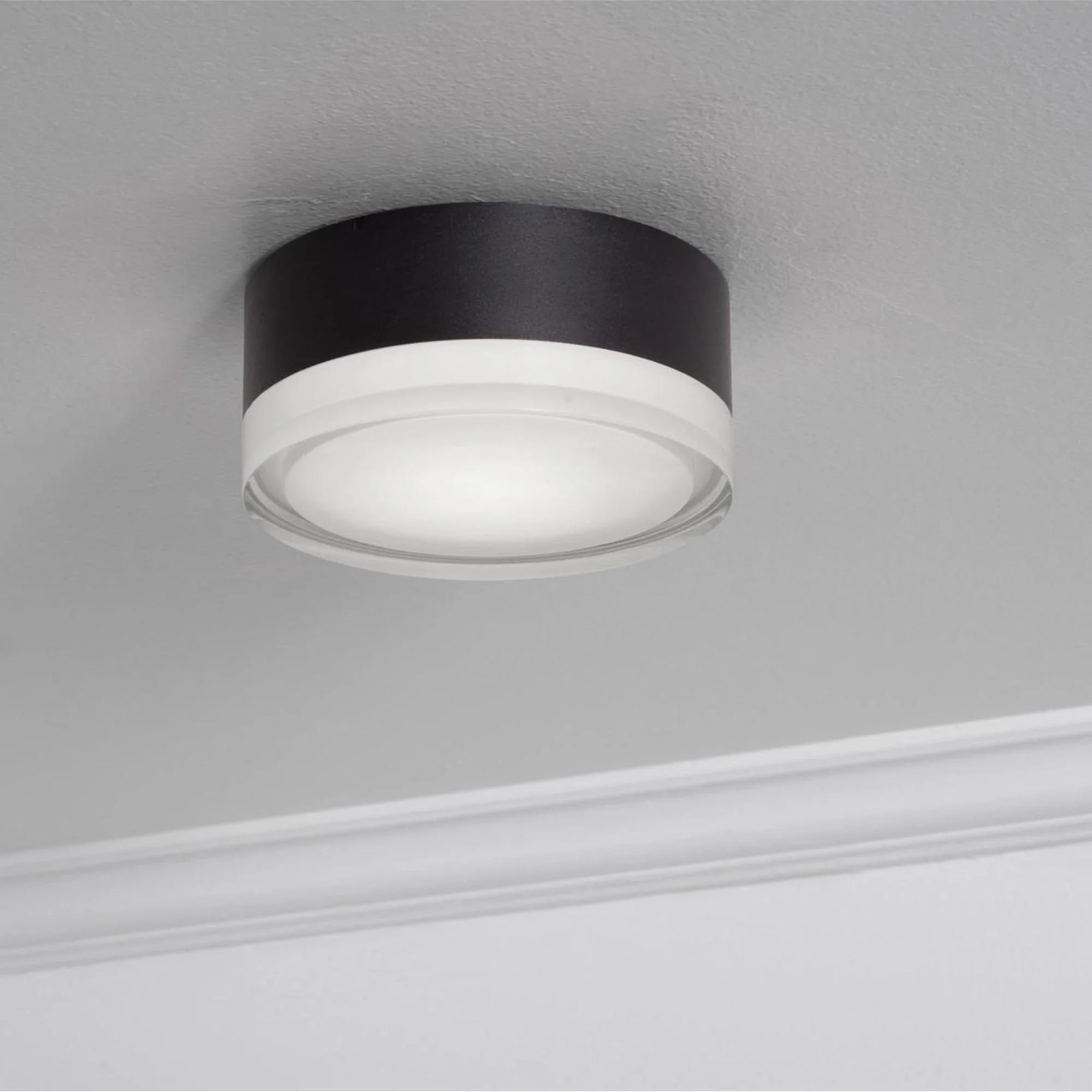 Emma 6" LED Flush Mount, 5CCT, Black Finish