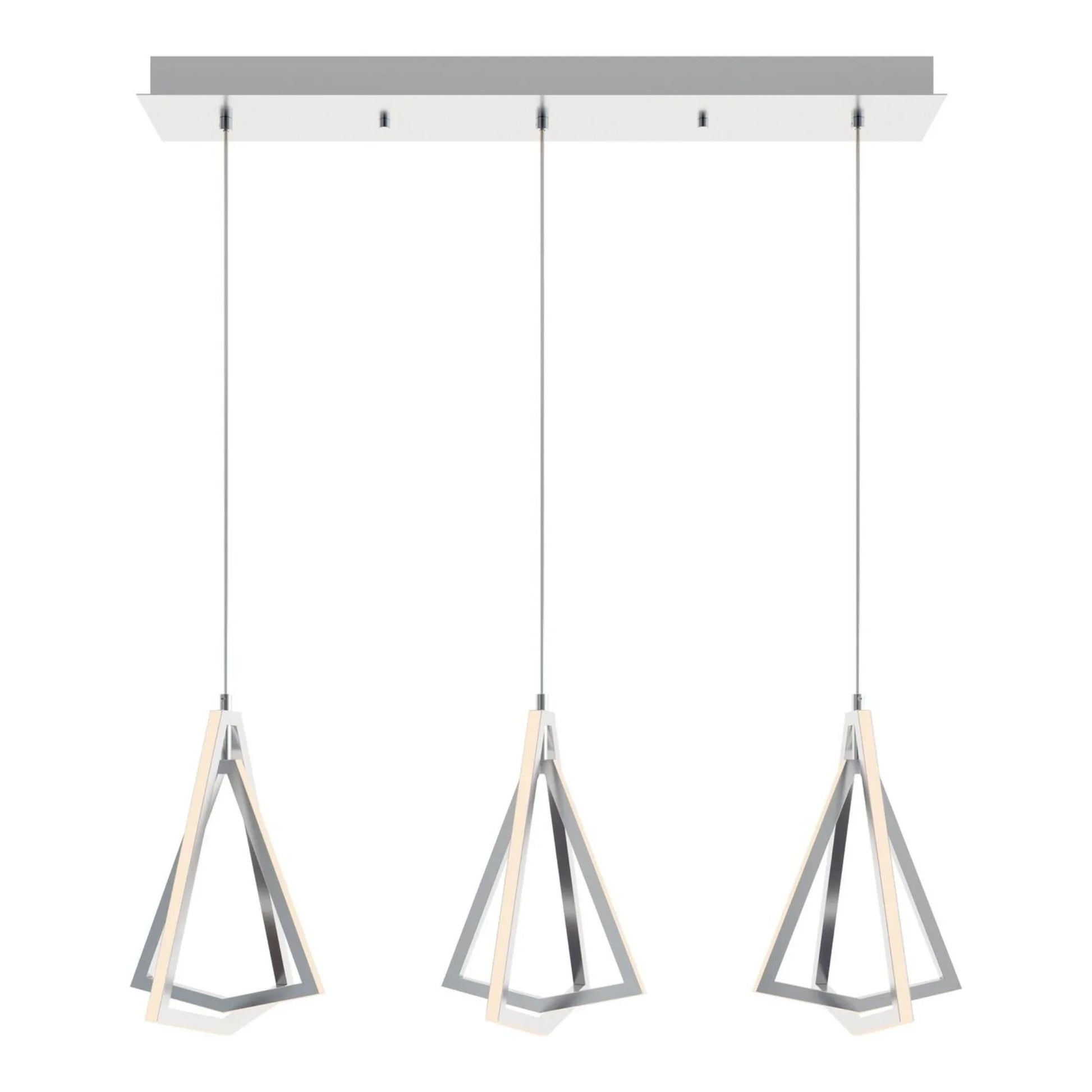 Gianna 36" LED Linear Pendant, Satin Nickel Finish - Bees Lighting