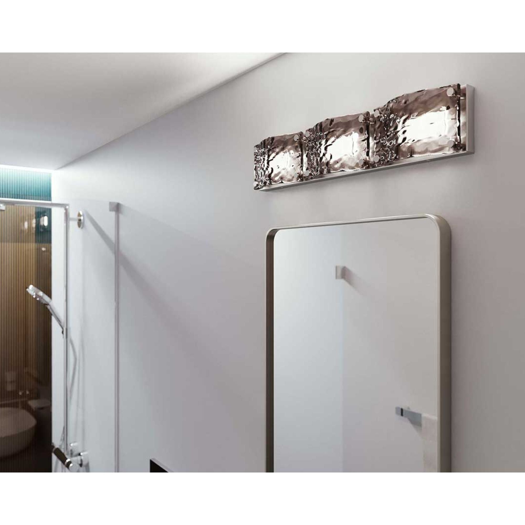 Glacier 22 in. 3 lights LED Vanity Light Polished Chrome finish - Bees Lighting