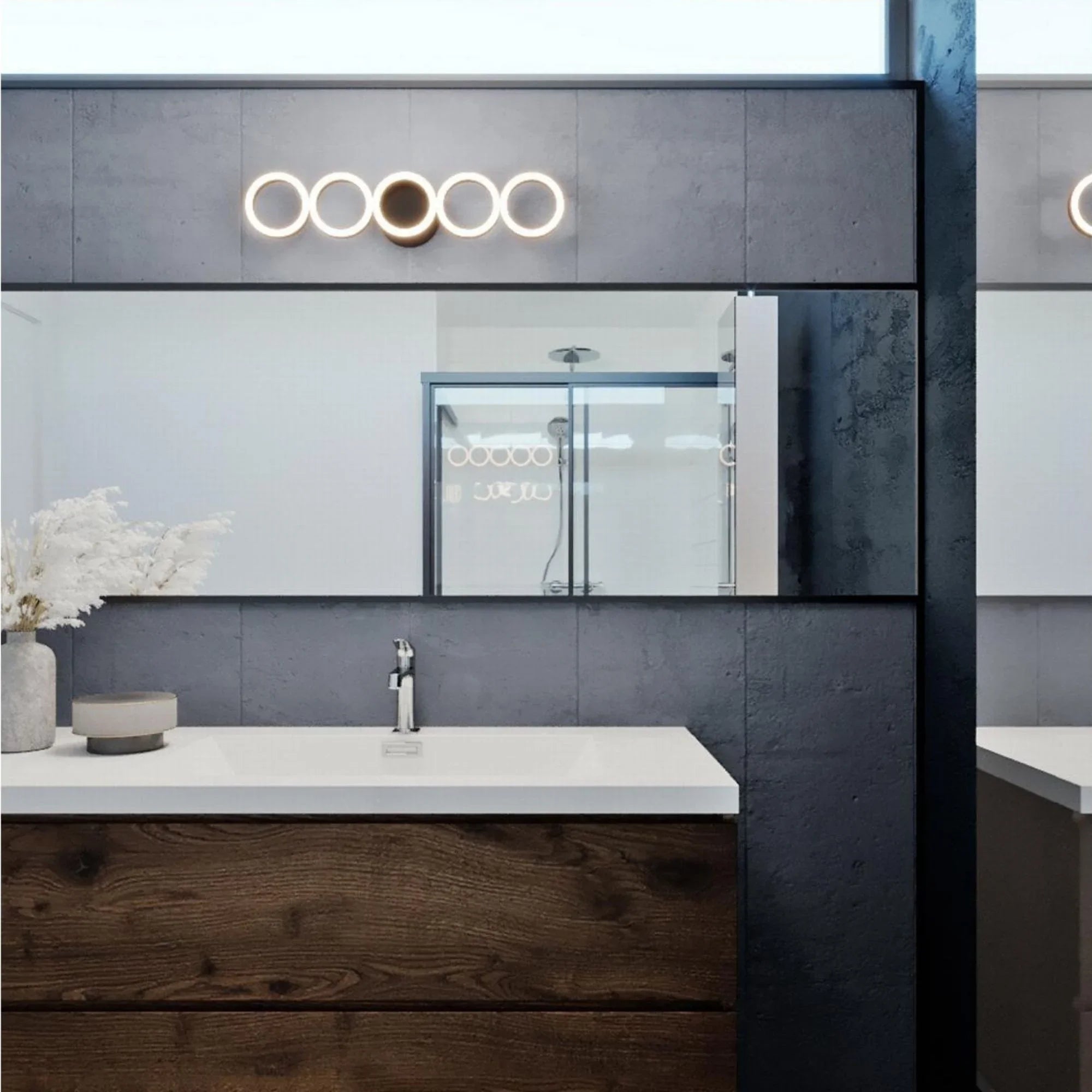 Glo 24" LED Vanity, Black Finish - Bees Lighting