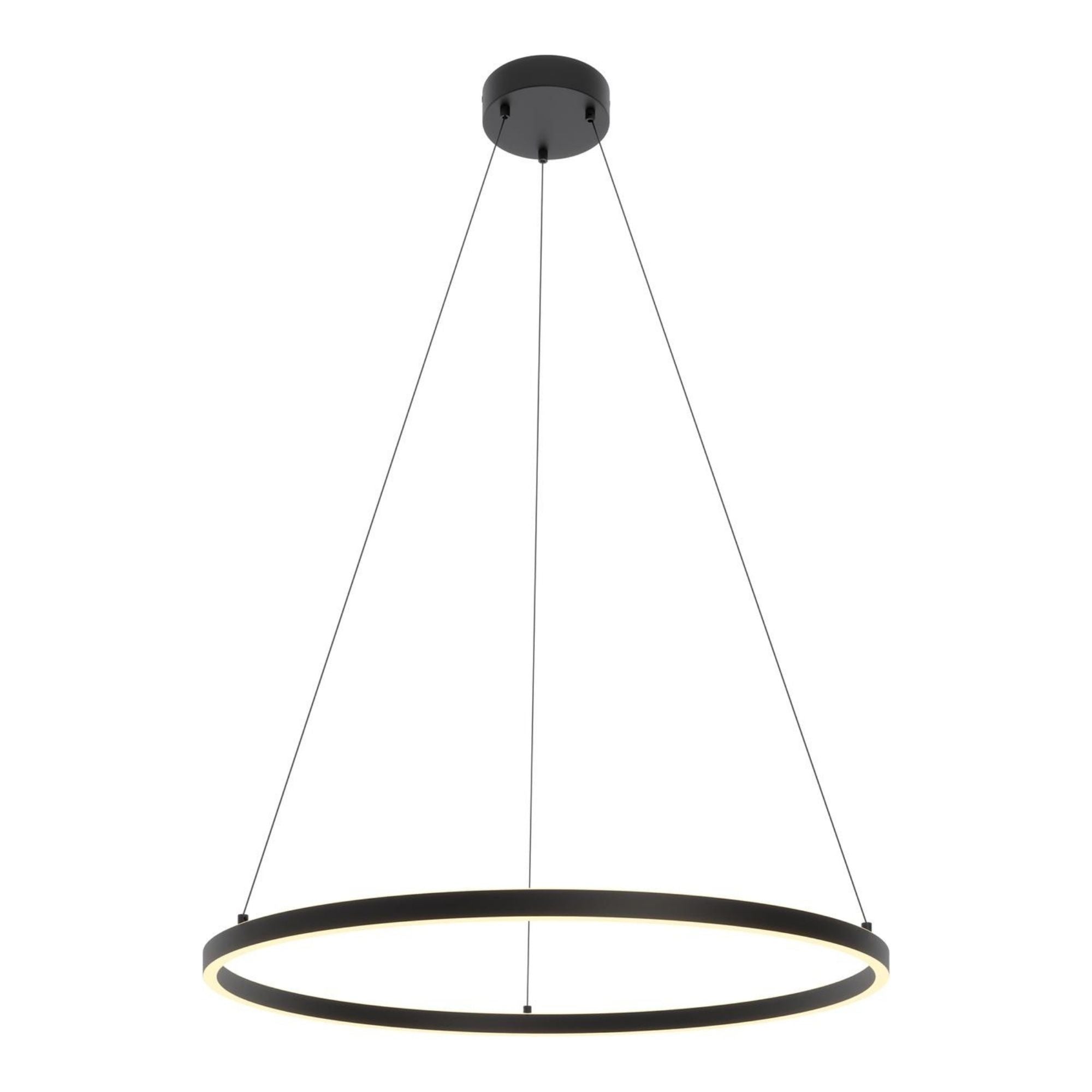 Glo 36 In. LED Pendant Light Black Finish - Bees Lighting