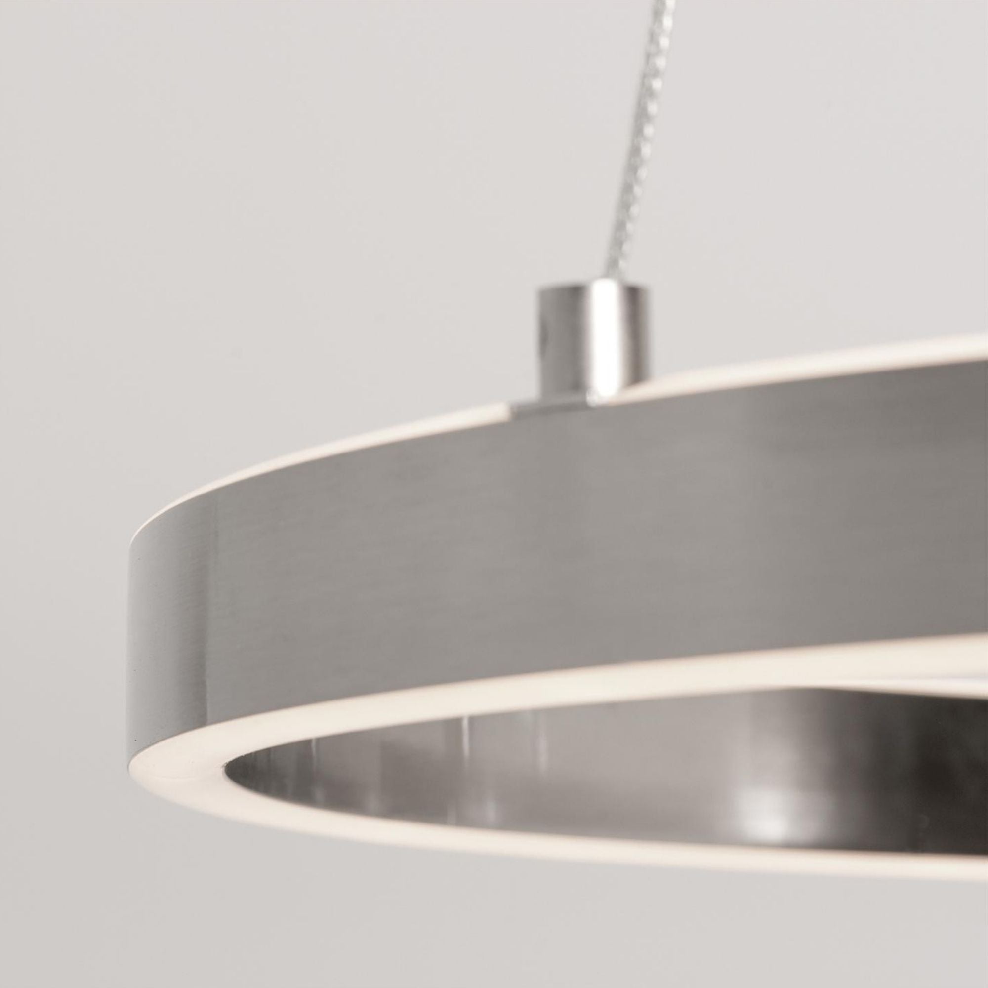 Glo 36 In. LED Pendant Light Satin Nickel Finish - Bees Lighting