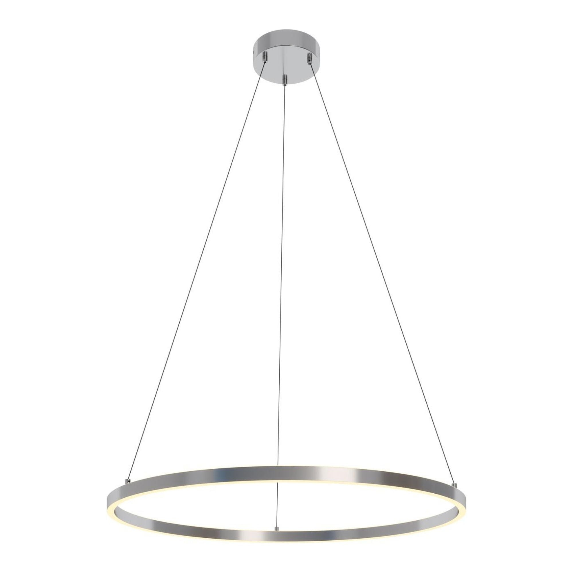 Glo 36 In. LED Pendant Light Satin Nickel Finish - Bees Lighting