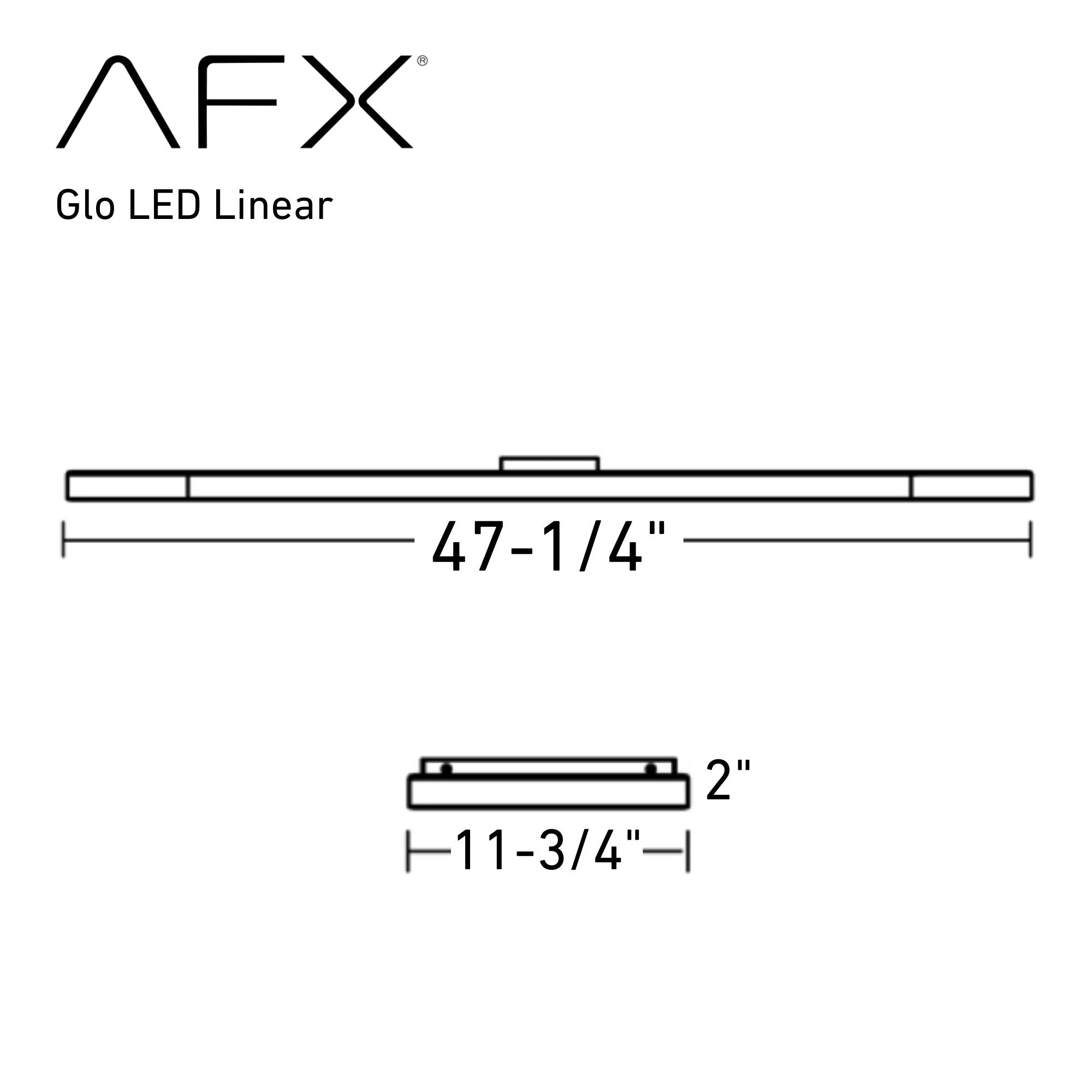 Glo 48 In. LED Semi-flush Mount Light Satin Brass Finish - Bees Lighting