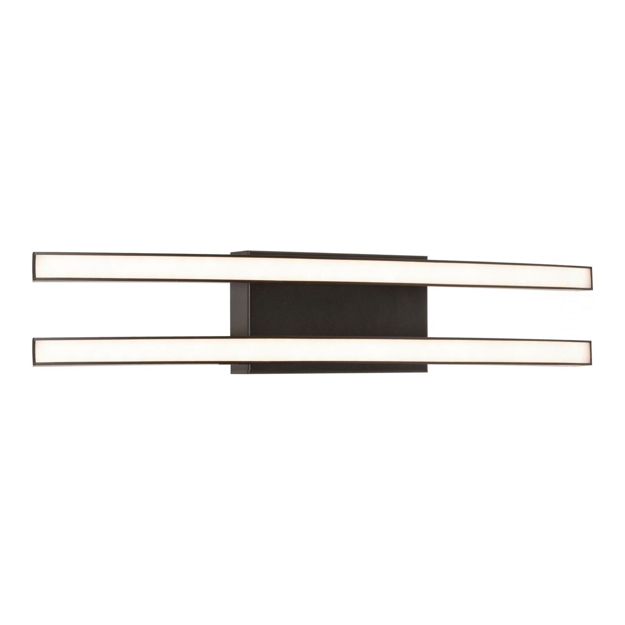 Harper 2 Lights 25 In. LED Bath Bar Black Finish - Bees Lighting