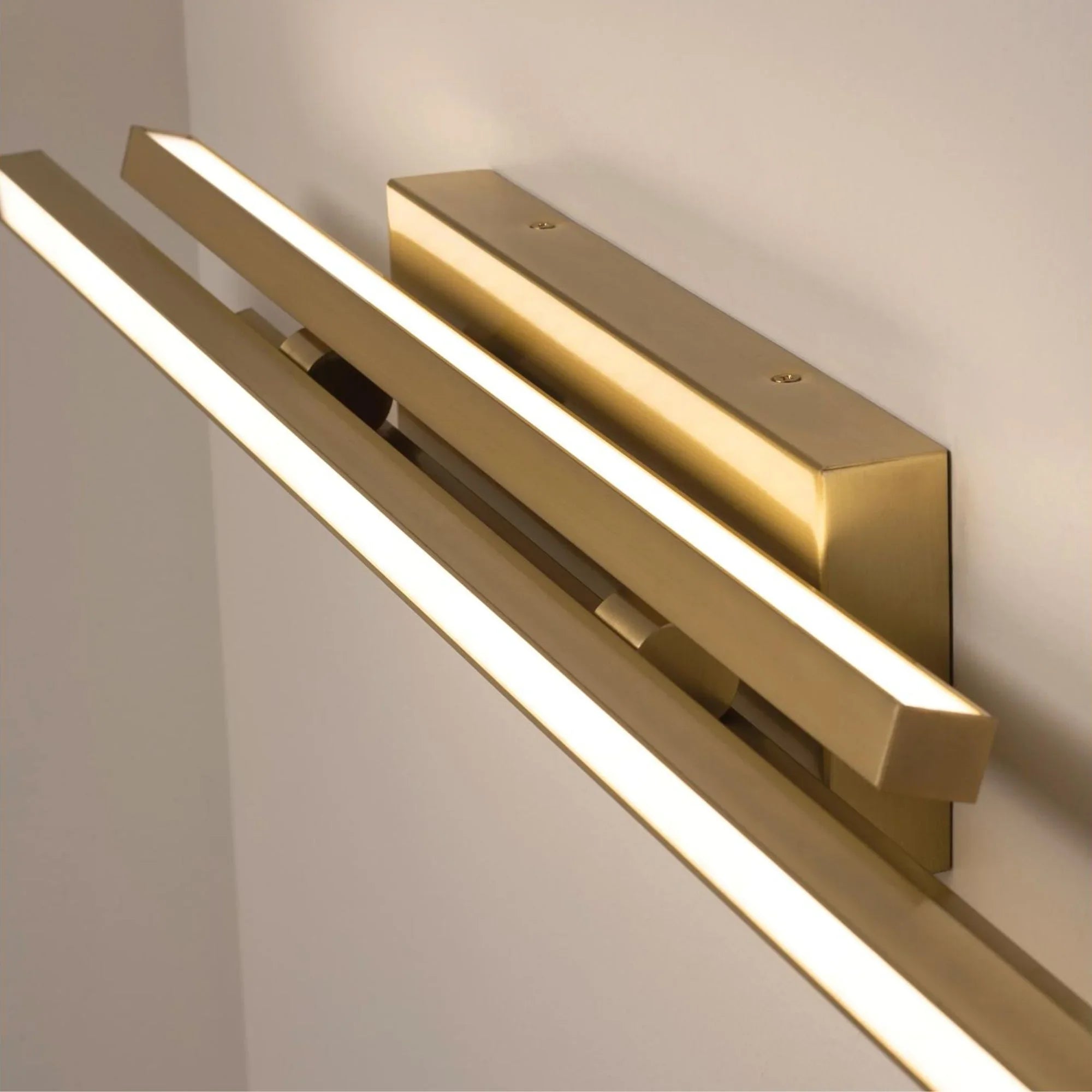 Indra 36" LED Vanity, Satin Brass Finish
