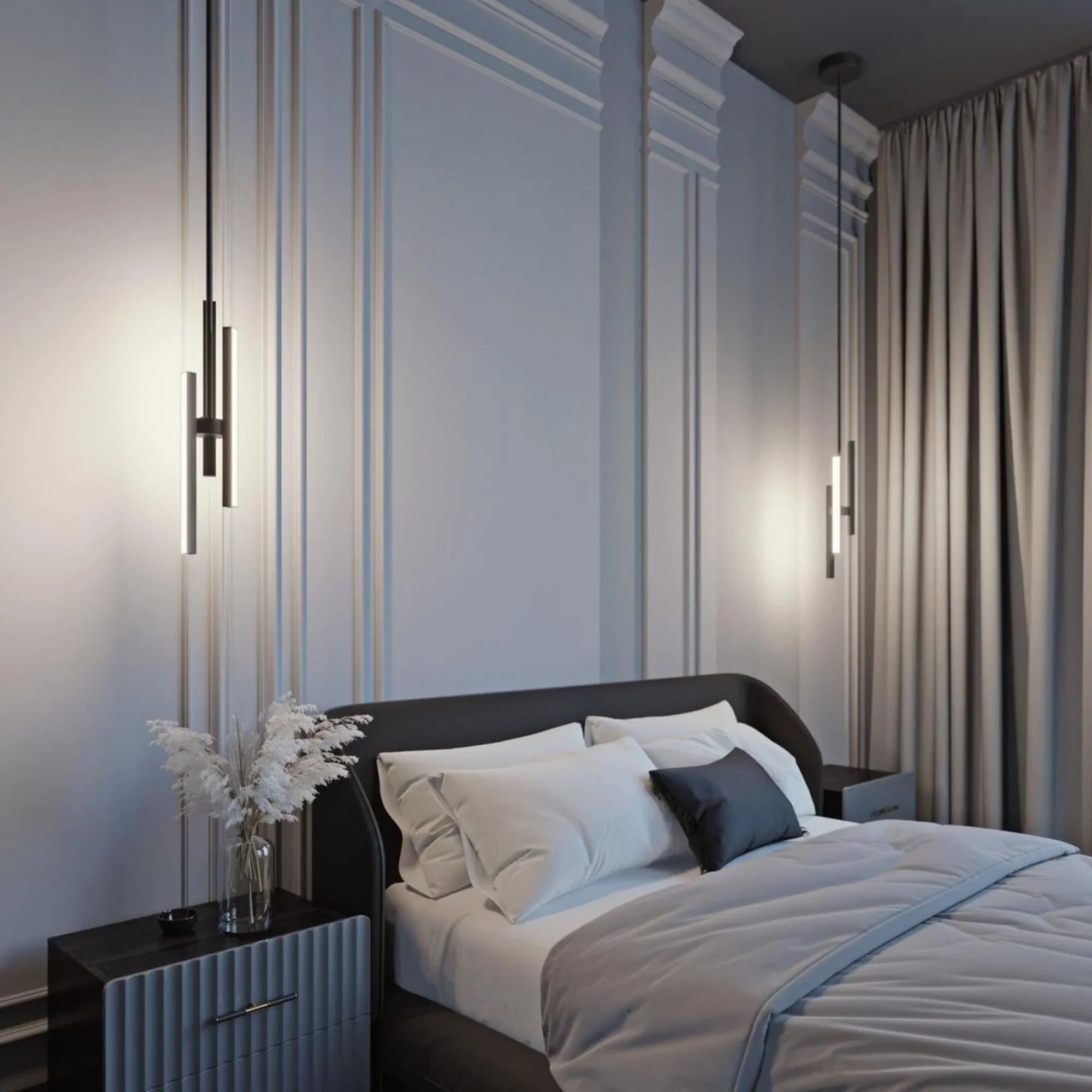 Indra 4" LED Mini Pendant, Black Finish - Bees Lighting