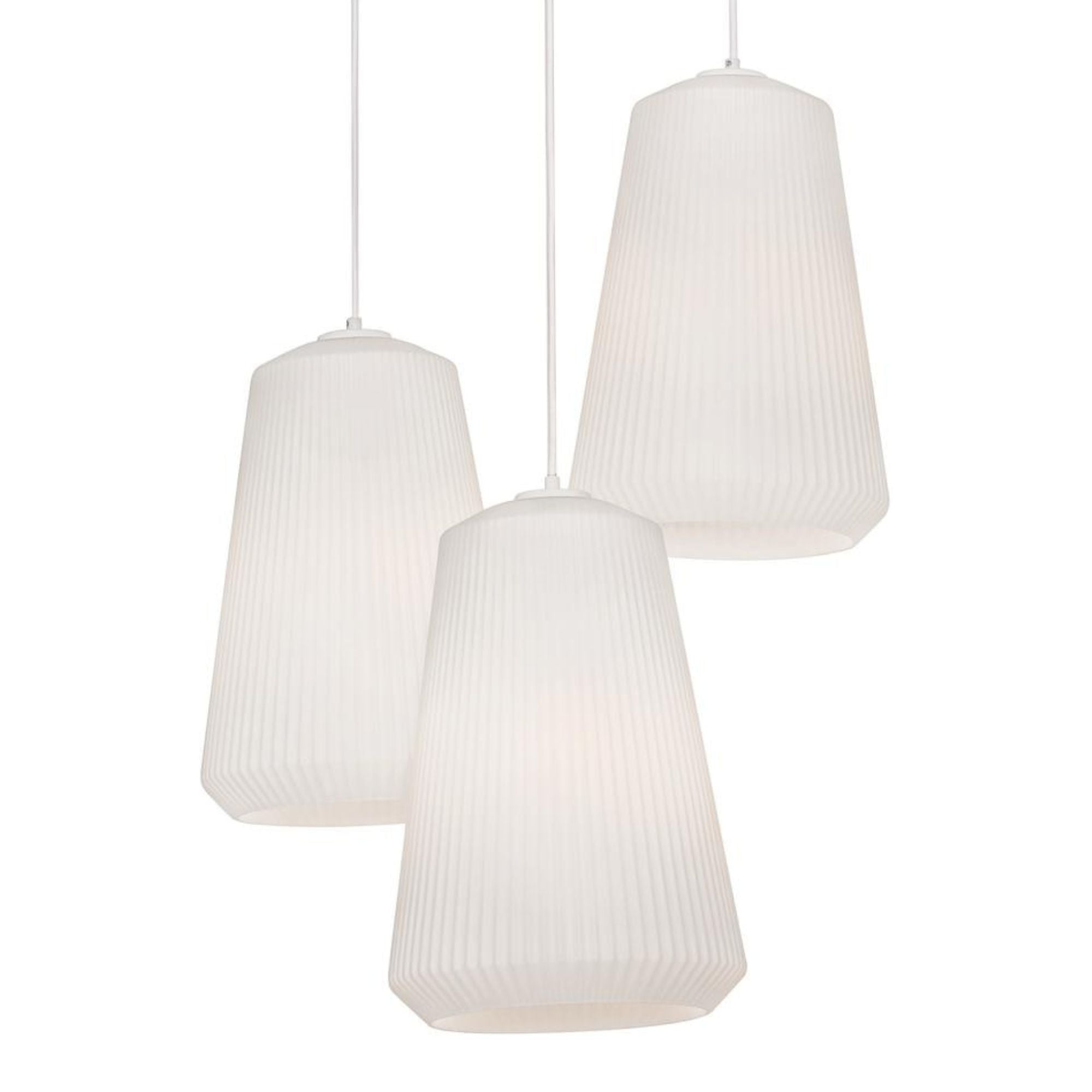 Isla 24 in. 3 Lights Pendant Light White Finish - Bees Lighting