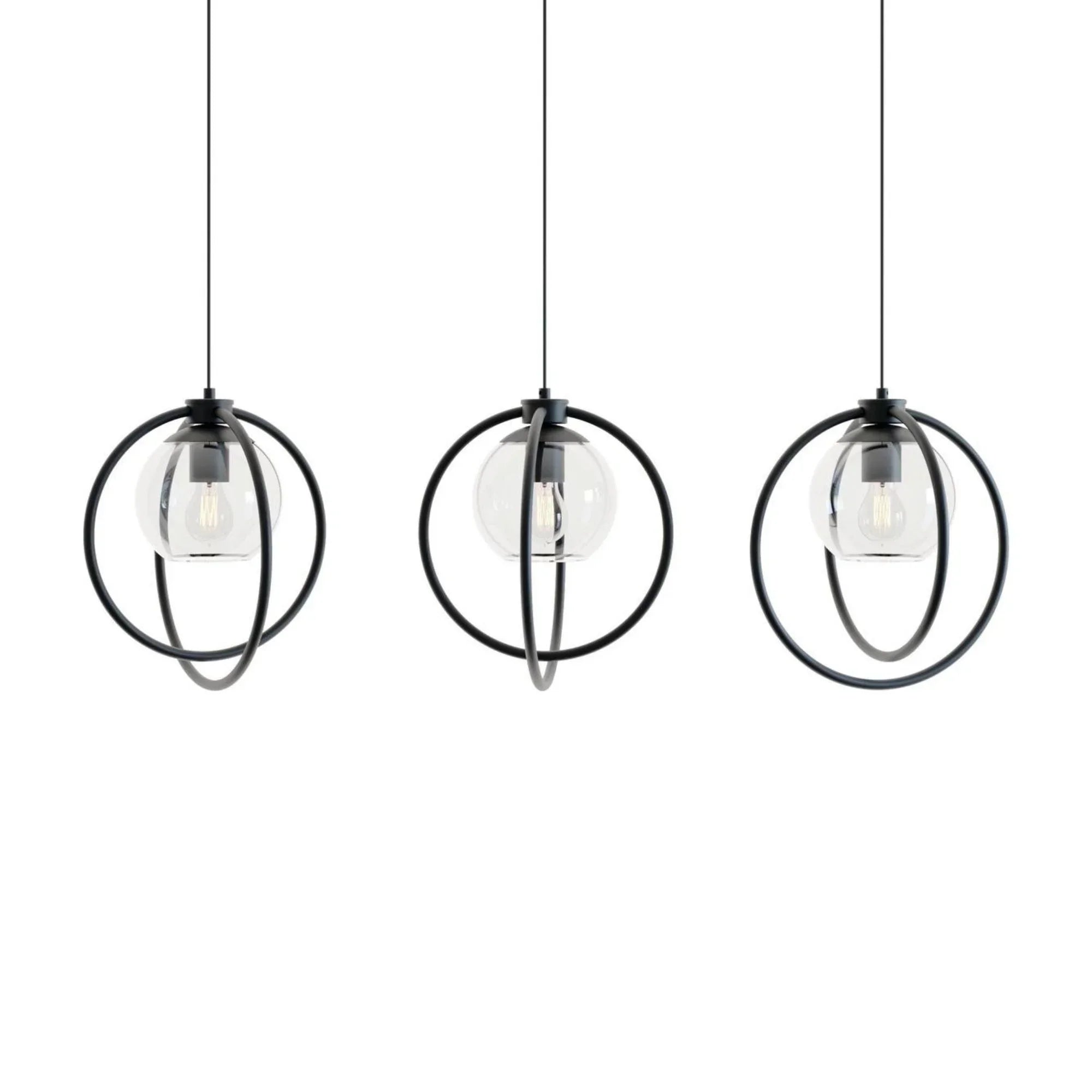 Jamie 3 Lights 36" Linear Pendant Light - Bees Lighting