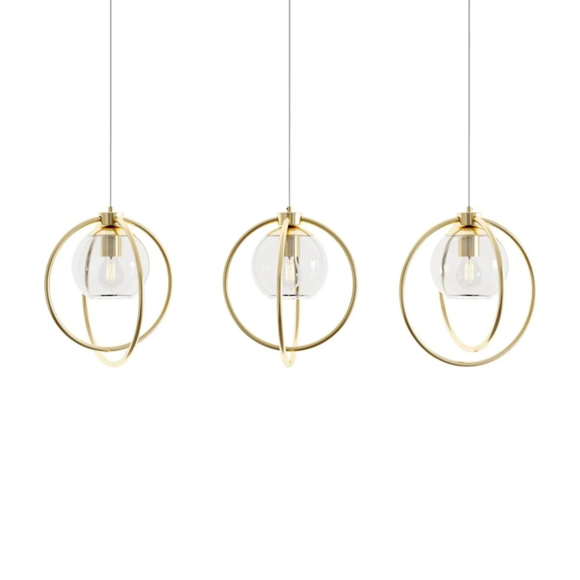 Jamie 3 Lights 36" Linear Pendant Light - Bees Lighting