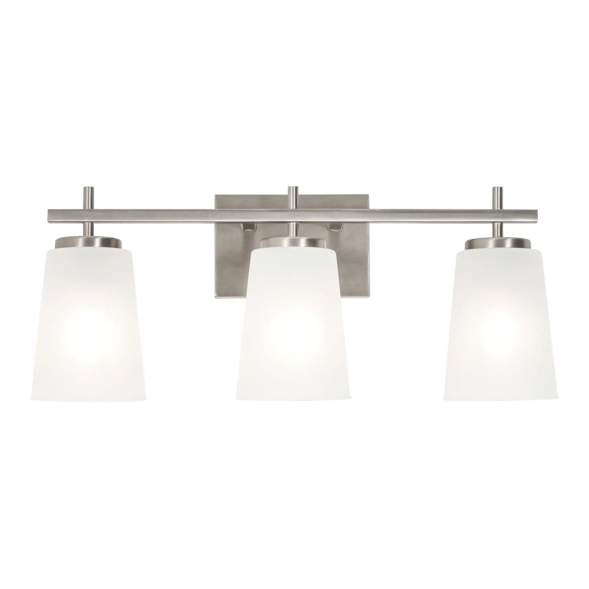 Joanna 23" 3-Light Vanity, Satin Nickel Finish - Bees Lighting