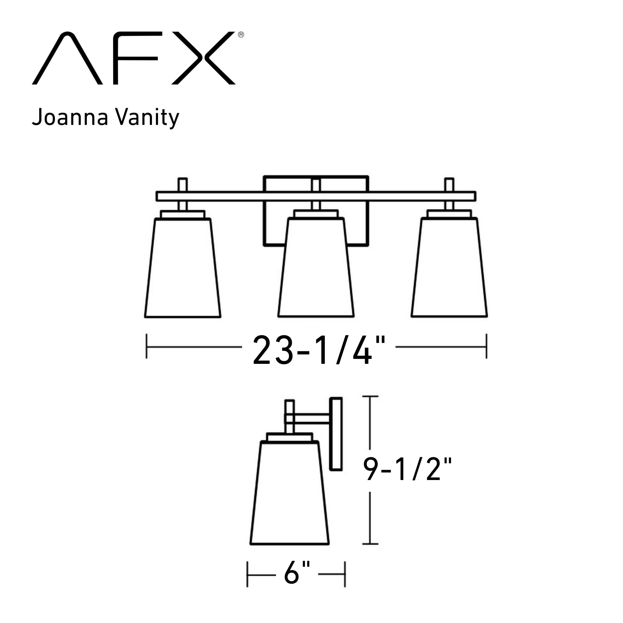 Joanna 23 in. 3 Lights Vanity Light Satin Nickel Finish White Shade - Bees Lighting