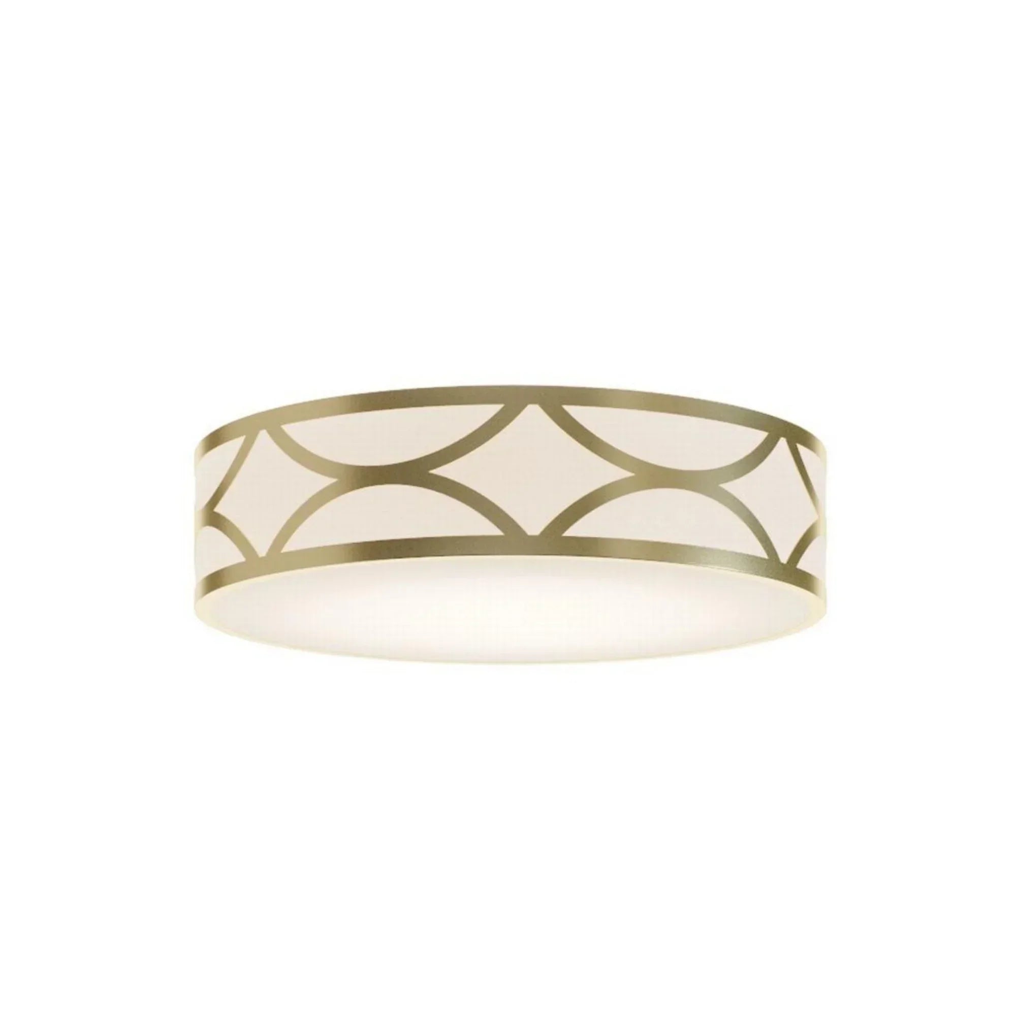 Lake 16" 3-Light Flush Mount, Gold Finish