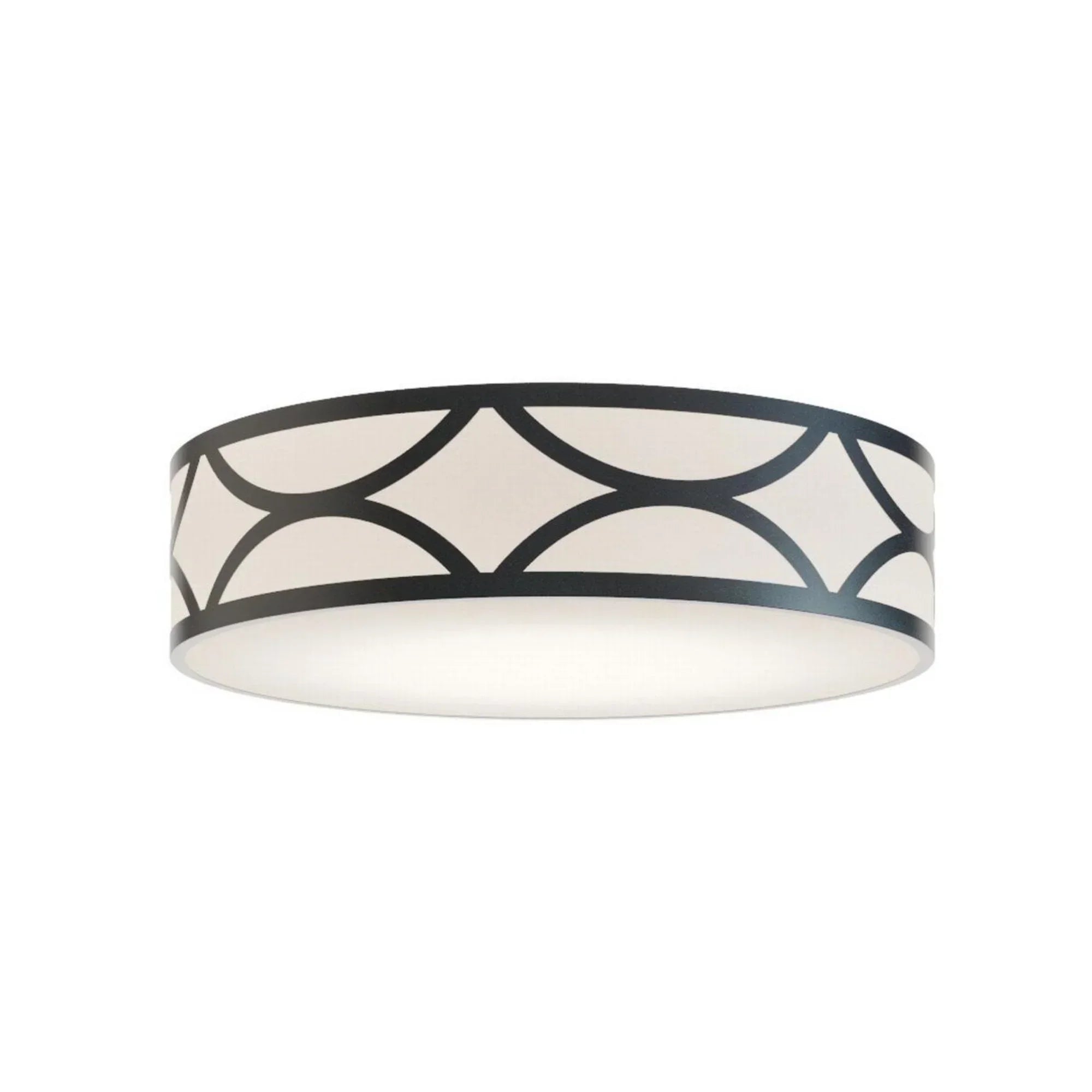 Lake 20" LED Flush Mount, Black Finish