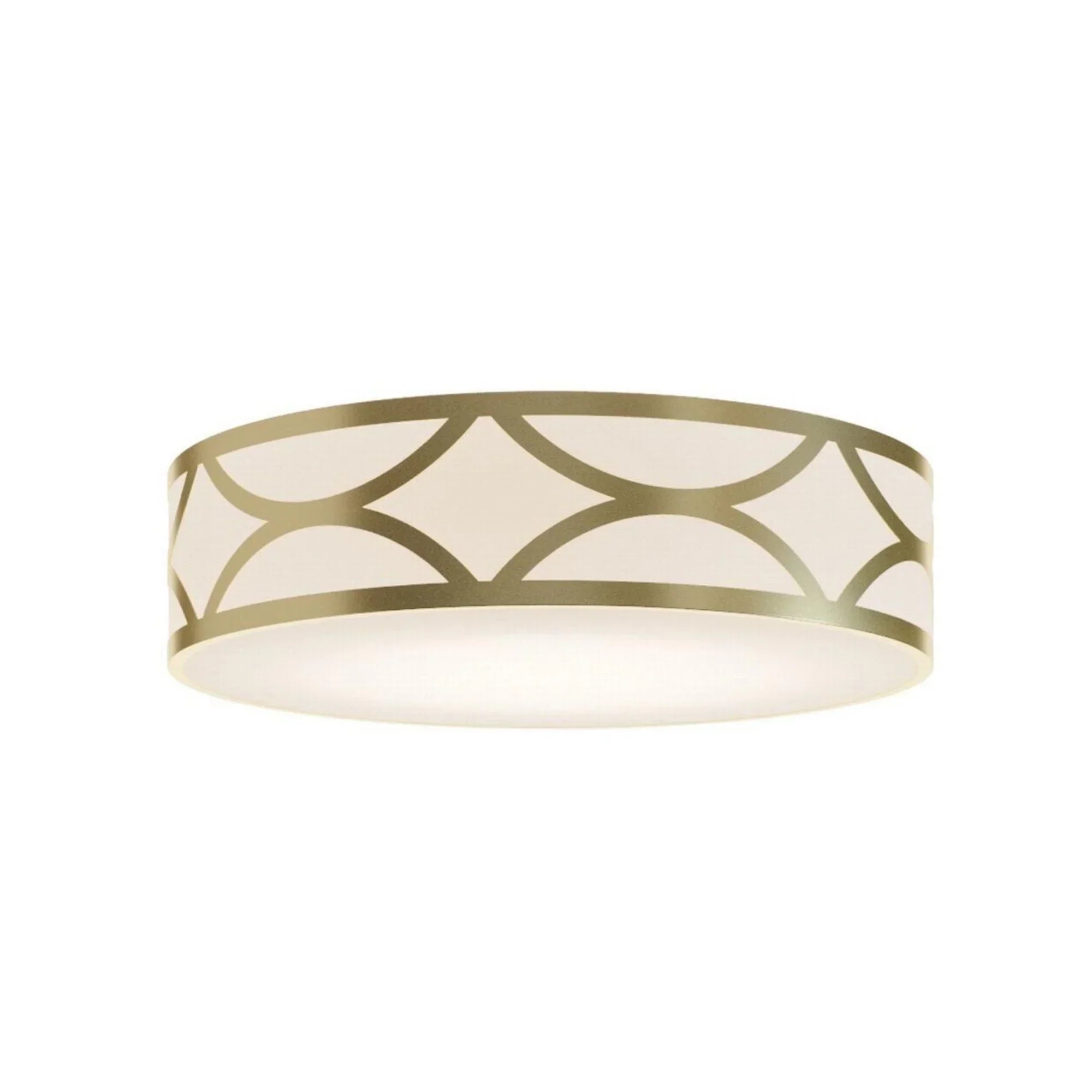 Lake 20" LED Flush Mount, Gold Finish