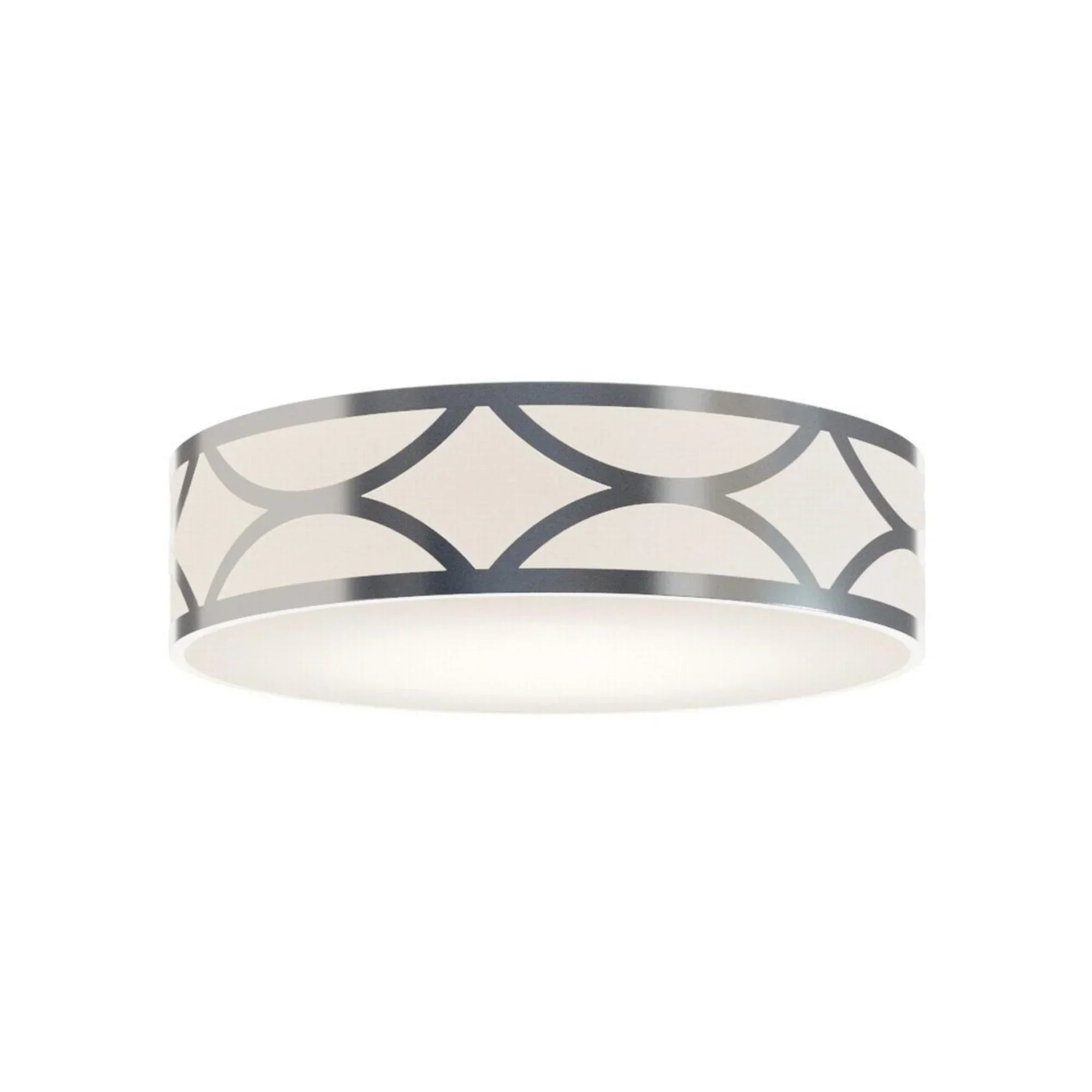 Lake 20" LED Flush Mount, Painted Nickel Finish