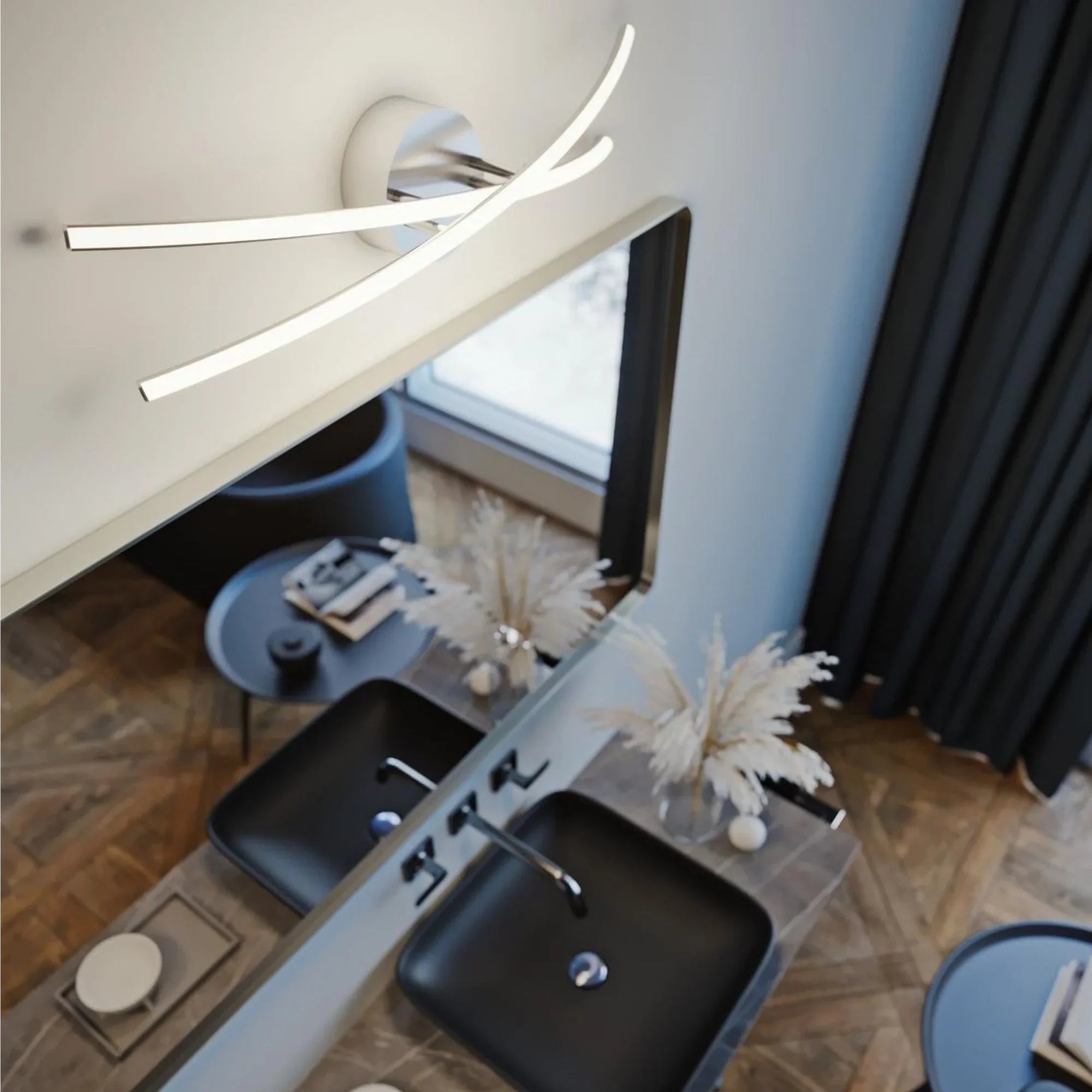 Lock 24" LED Vanity, Satin Nickel Finish - Bees Lighting