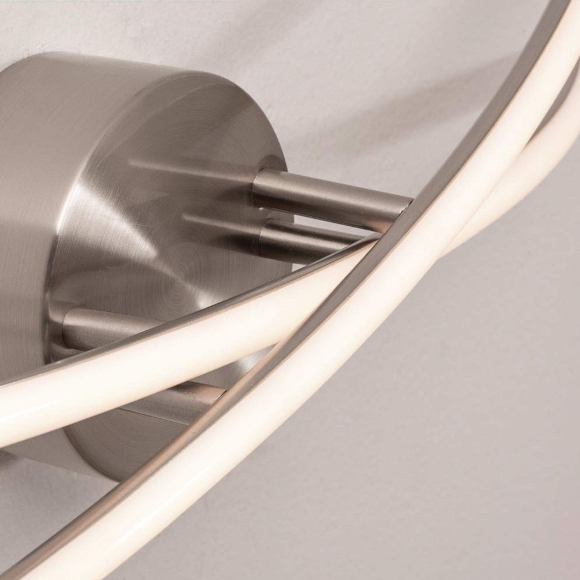 Lock 2 Lights 24 In. LED Vanity Light Satin Nickel Finish - Bees Lighting