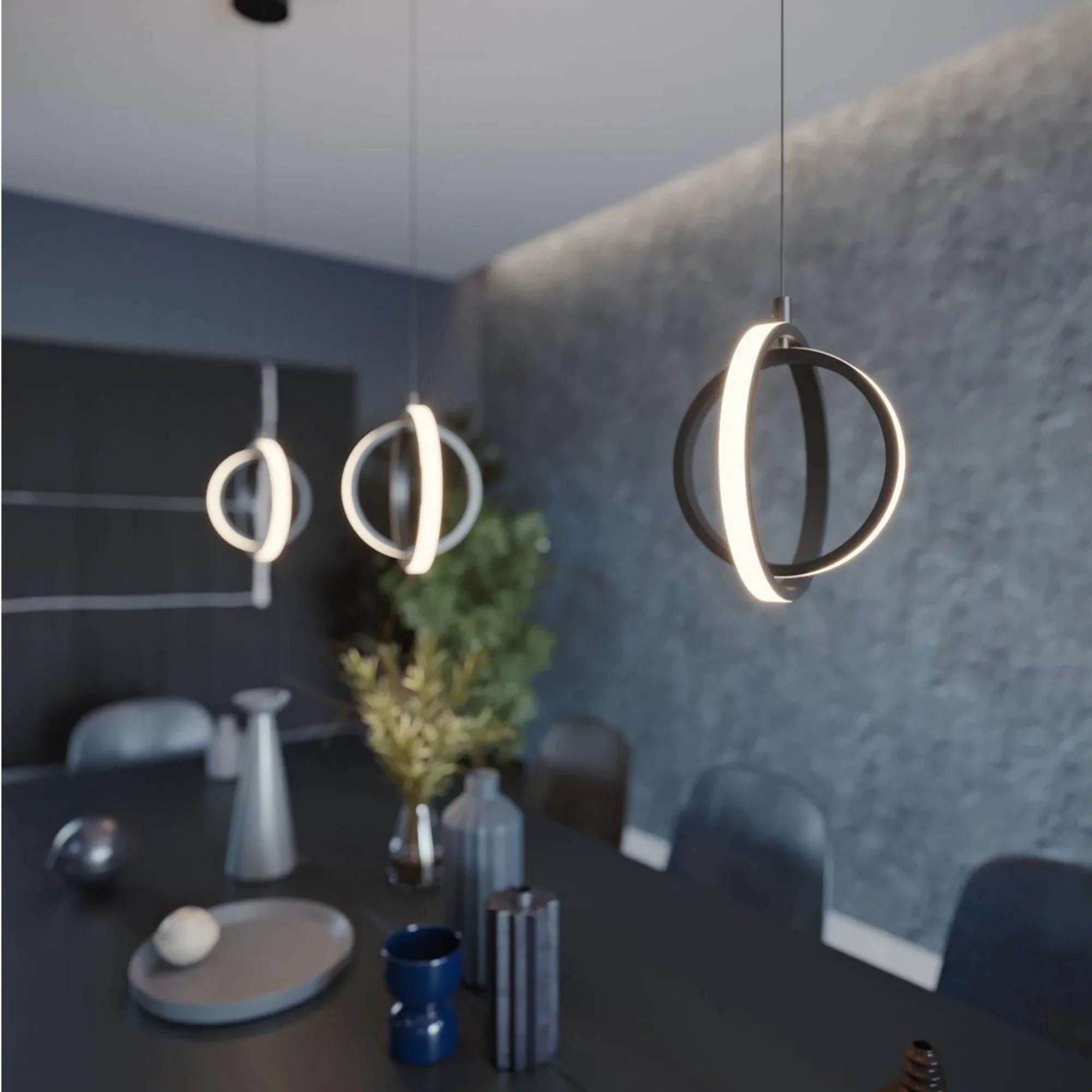 Lock 9" LED Mini Pendant, Black Finish - Bees Lighting